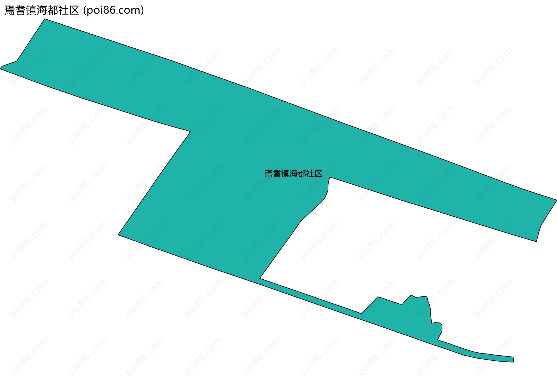 焉耆镇海都社区边界地图