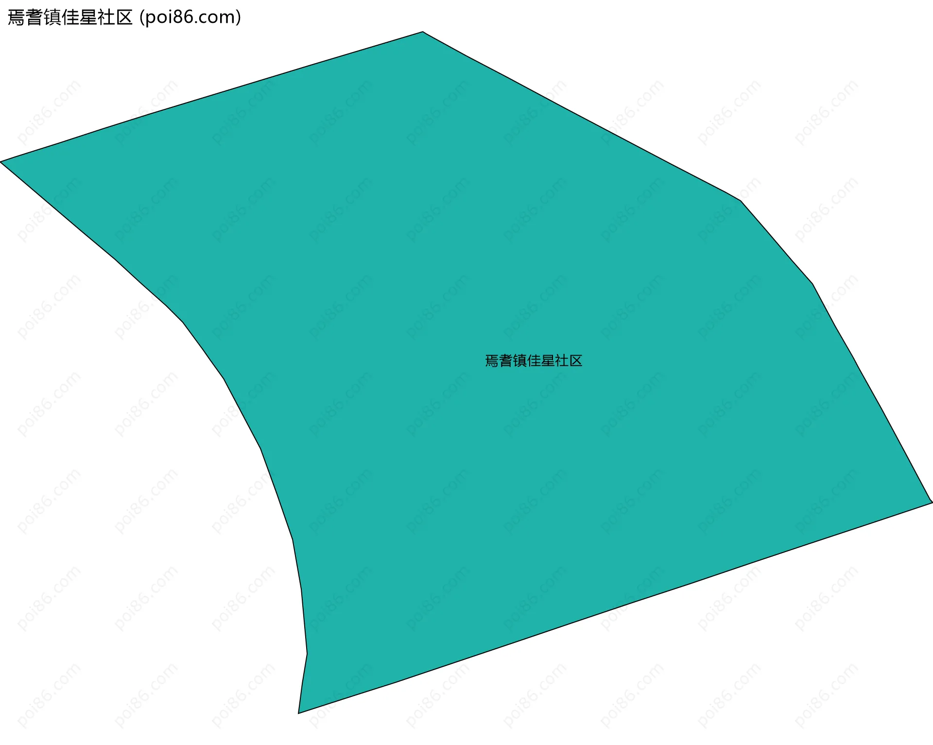 焉耆镇佳星社区边界地图