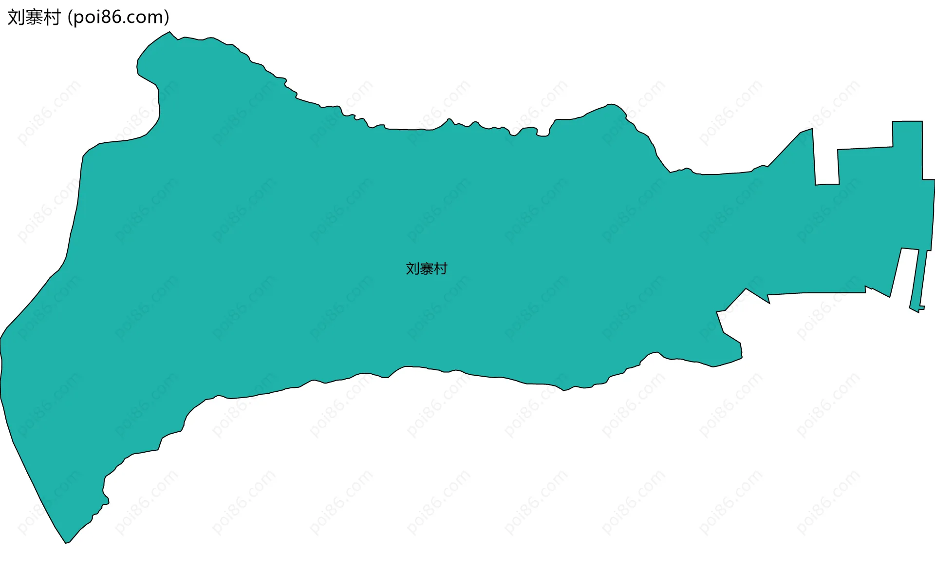 刘寨村边界地图