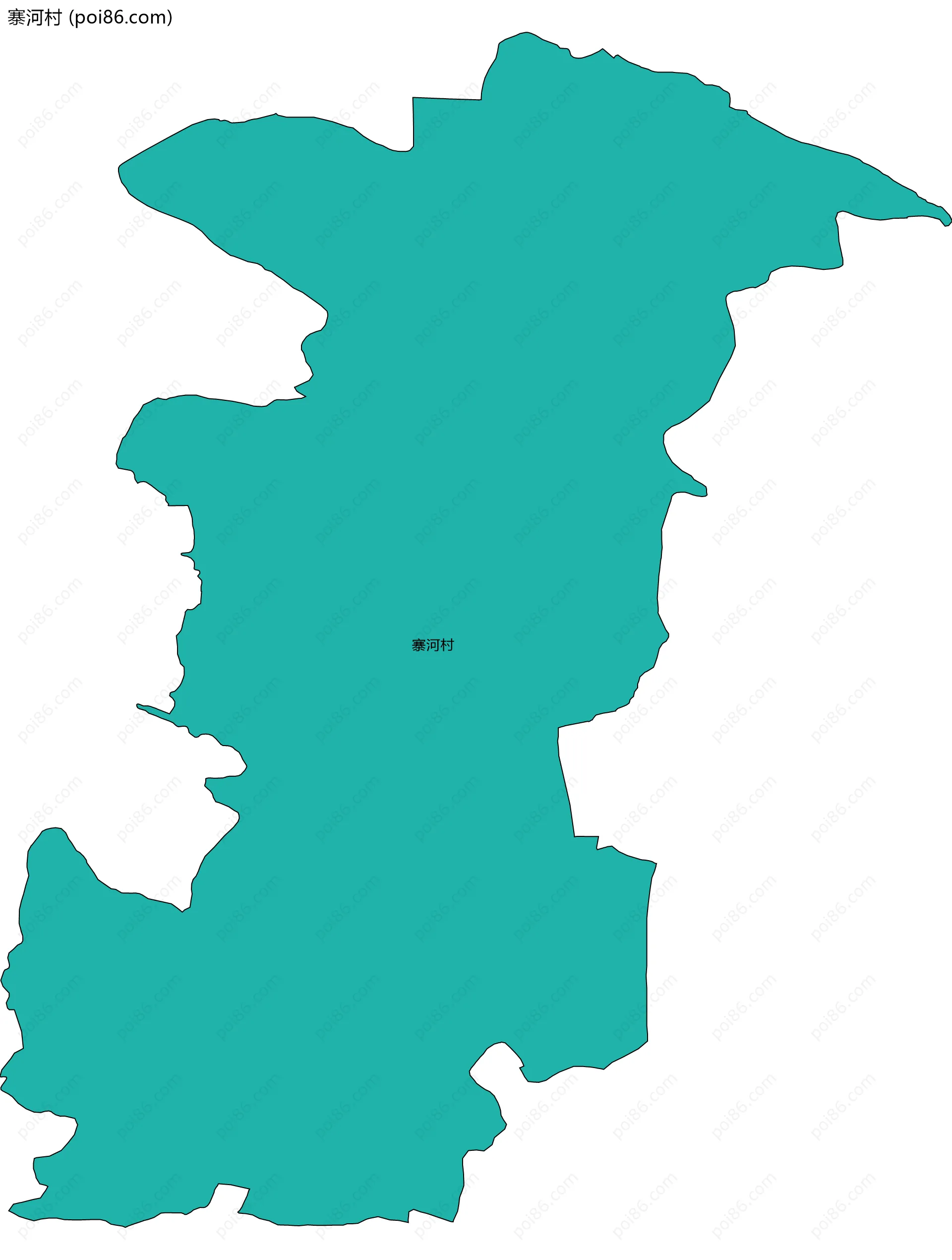 寨河村边界地图