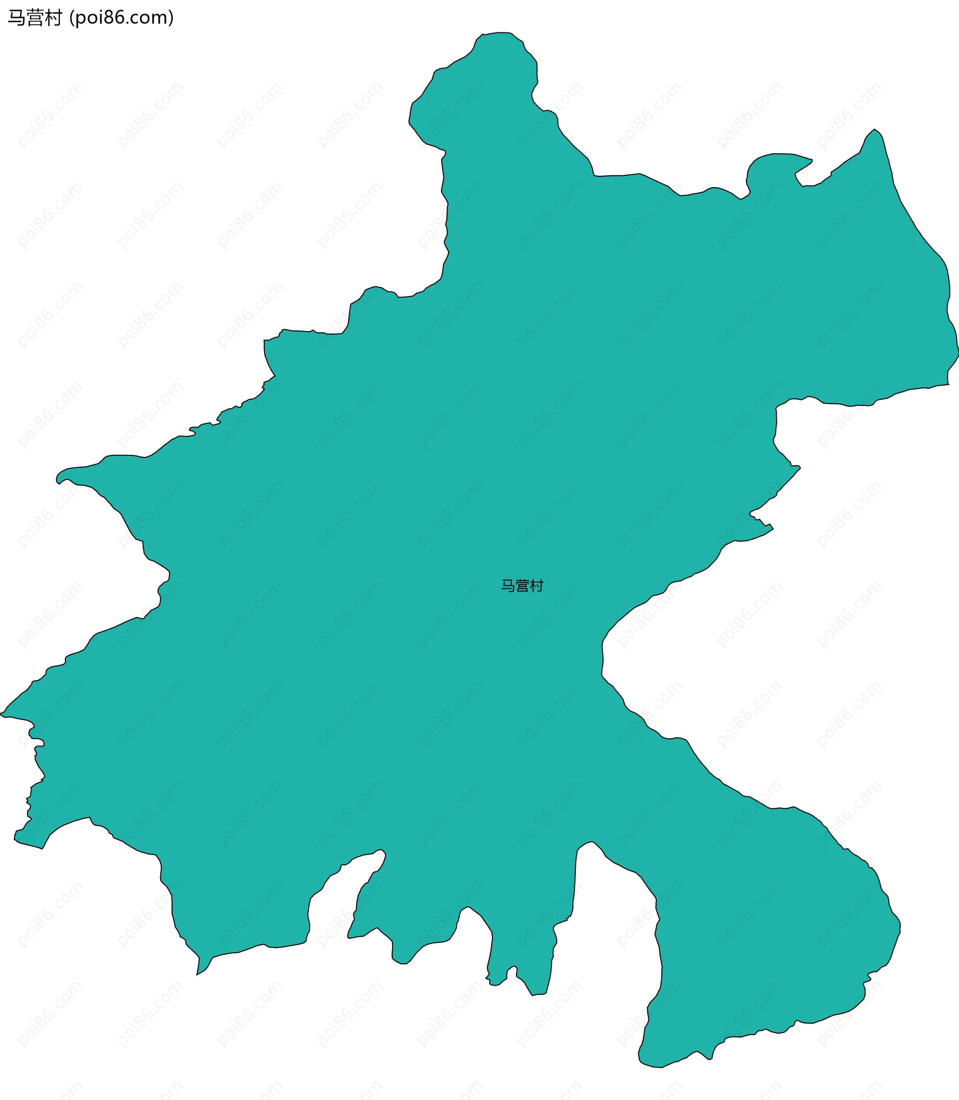 马营村边界地图