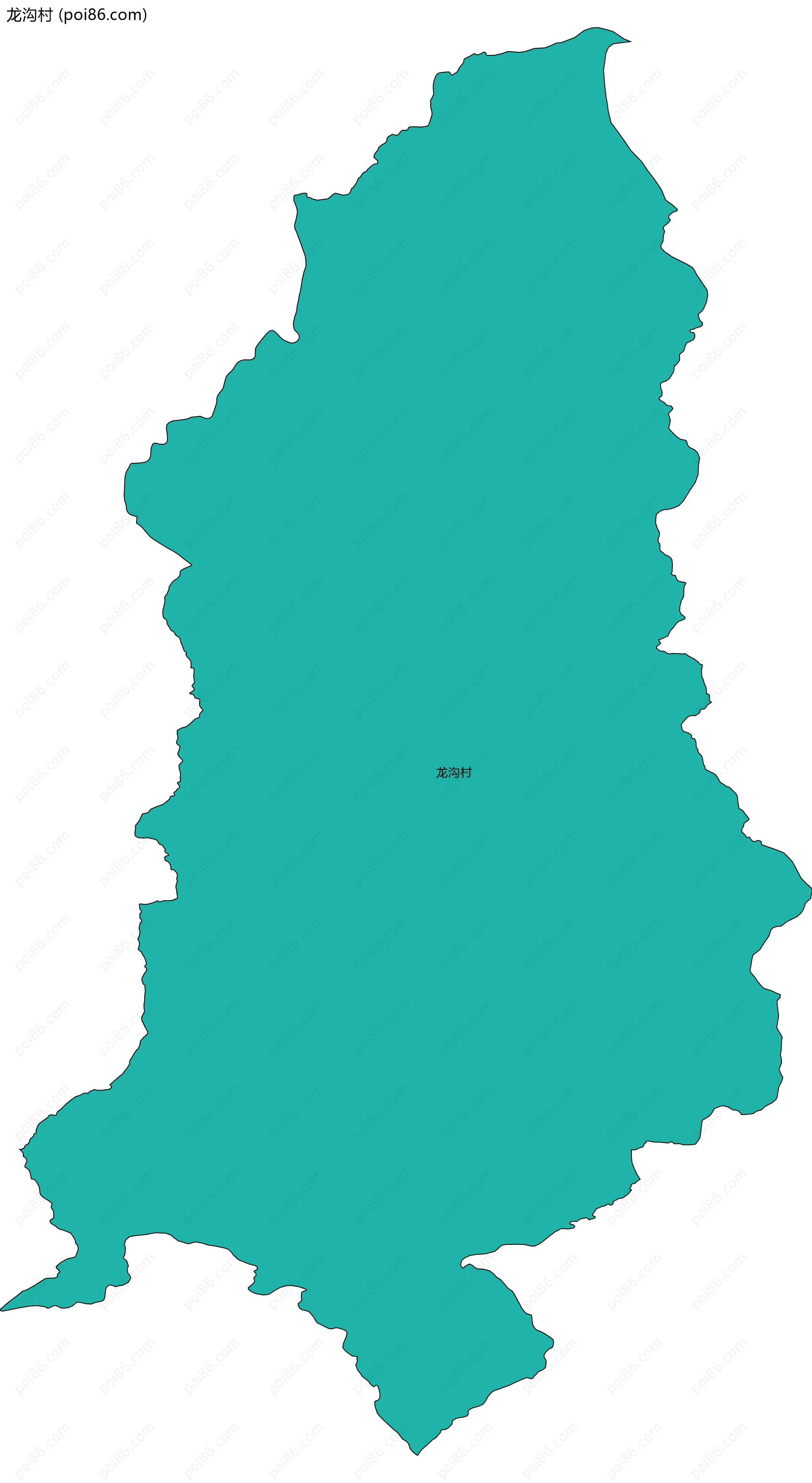 龙沟村边界地图