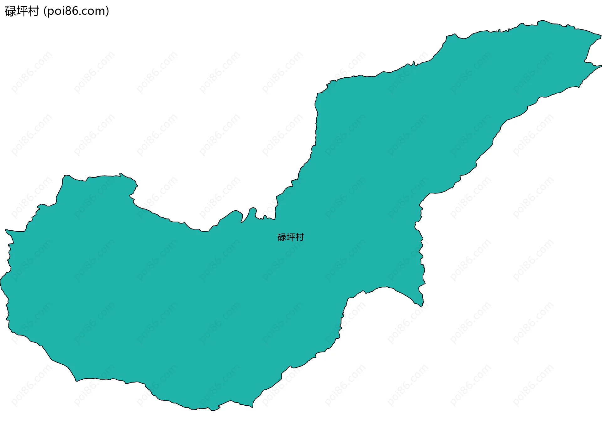 碌坪村边界地图