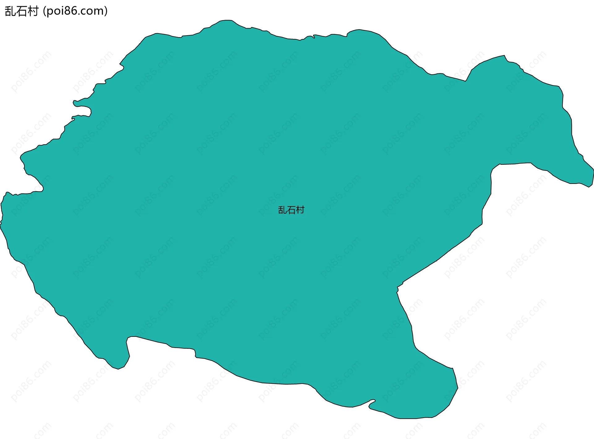 乱石村边界地图