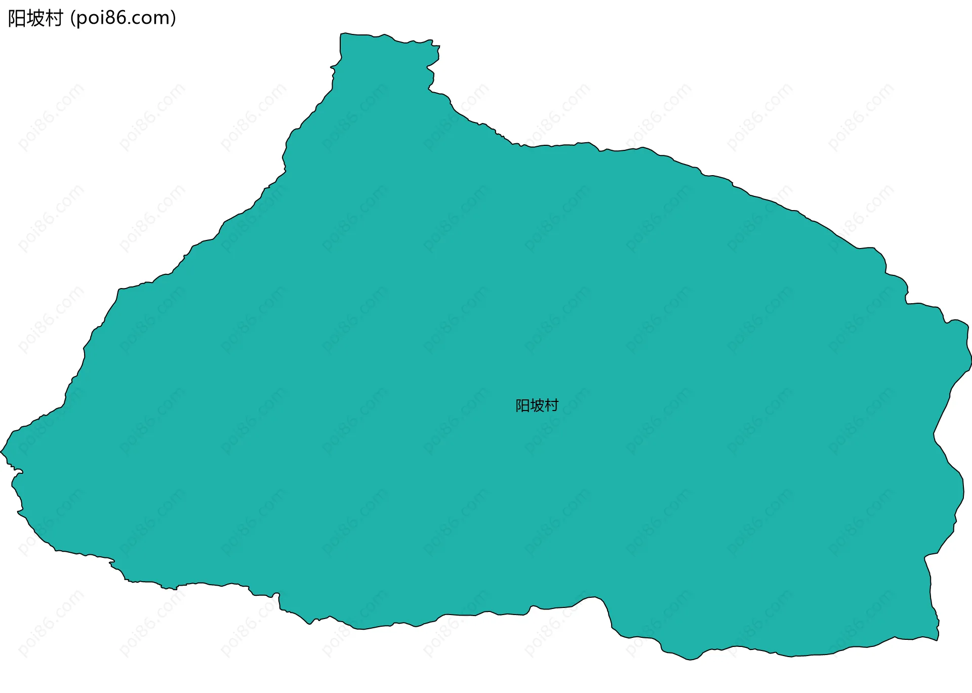 阳坡村边界地图