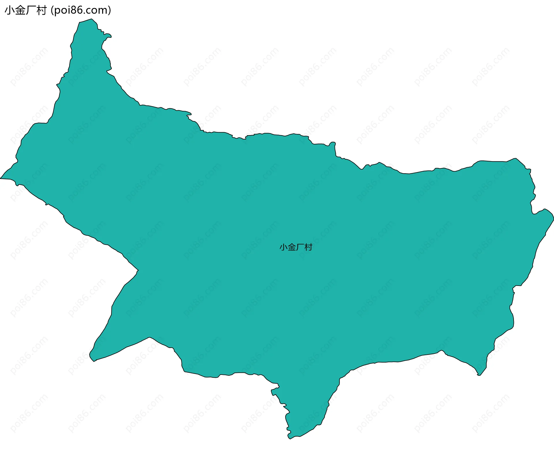 小金厂村边界地图