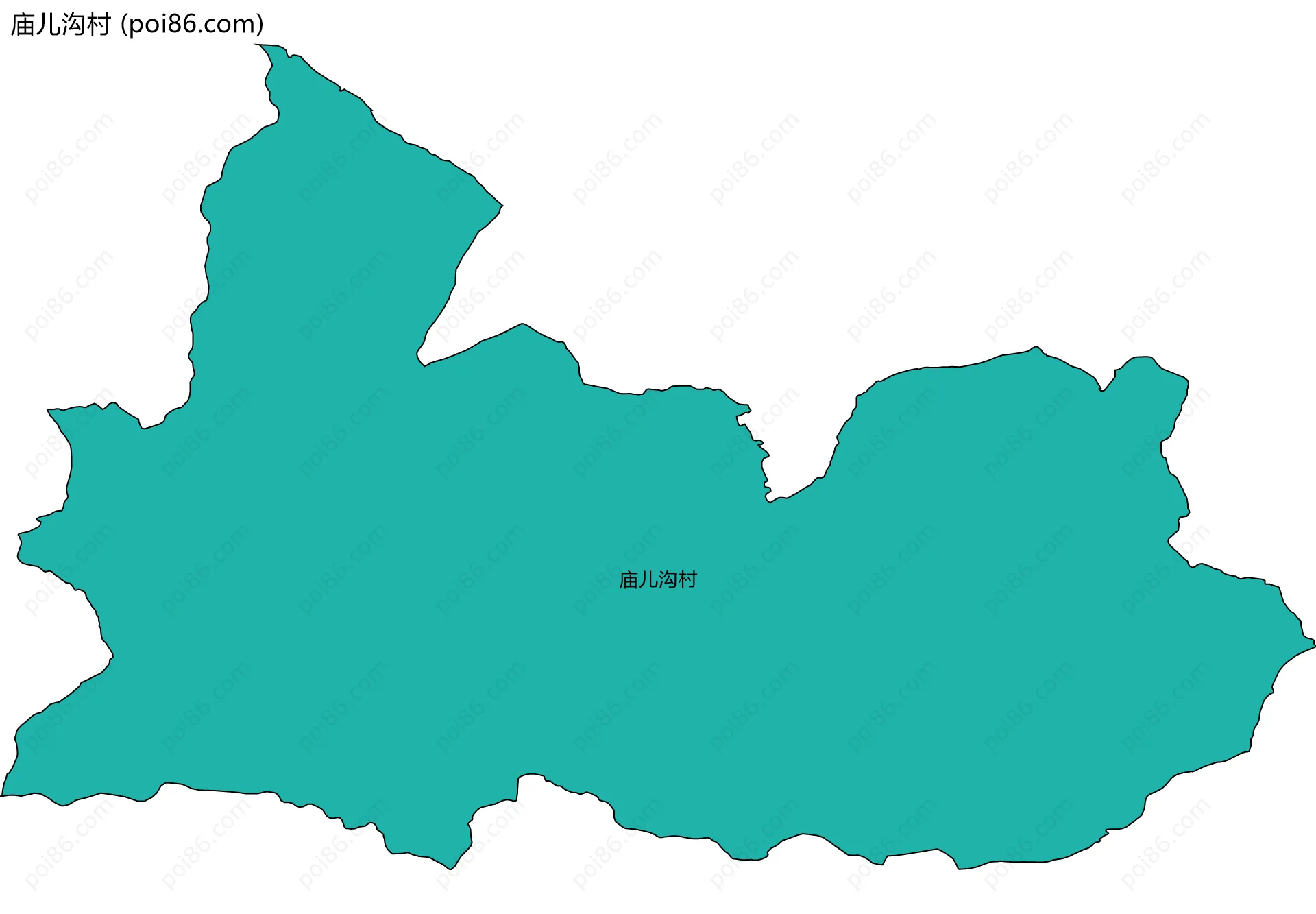 庙儿沟村边界地图