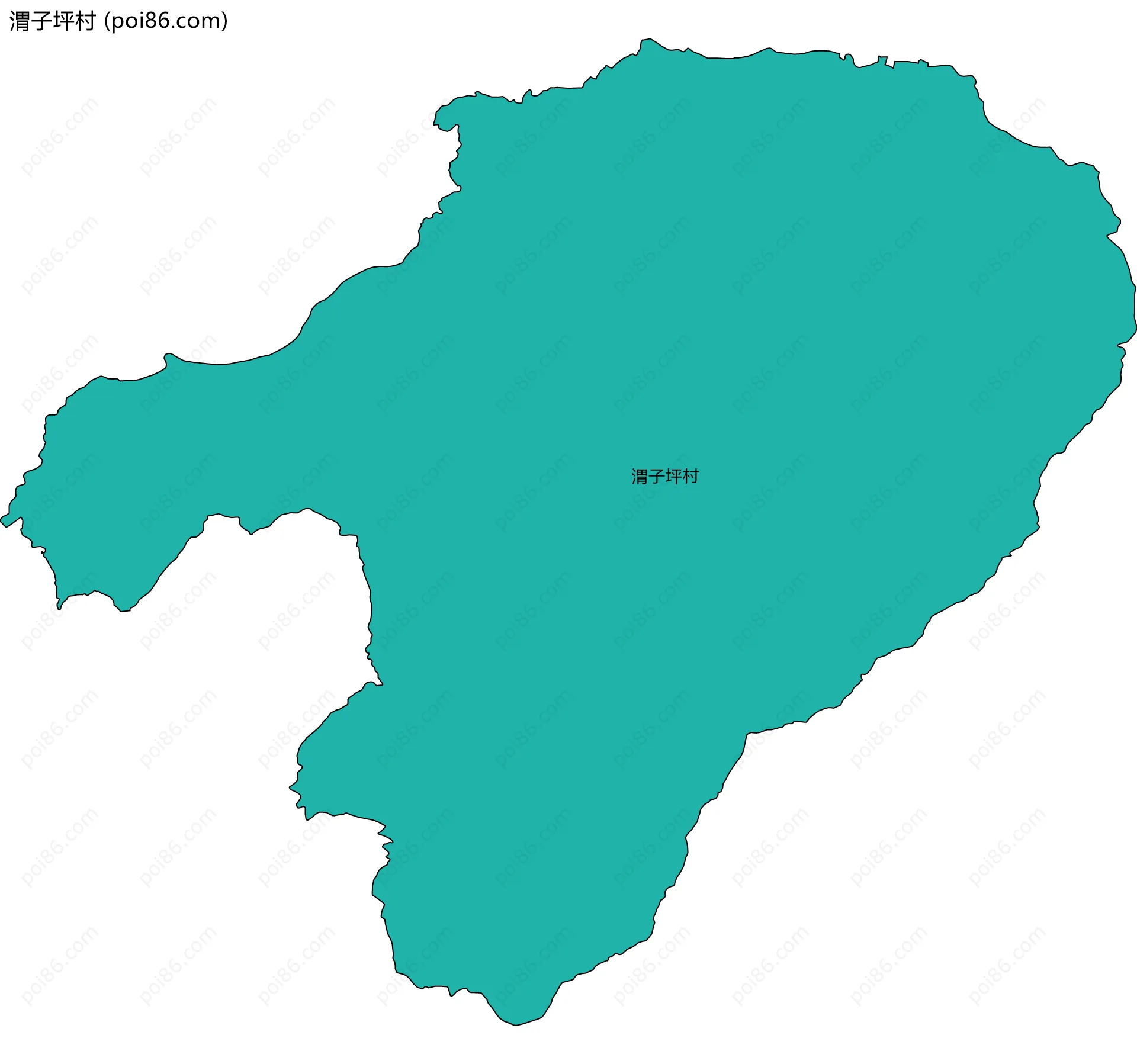 渭子坪村边界地图