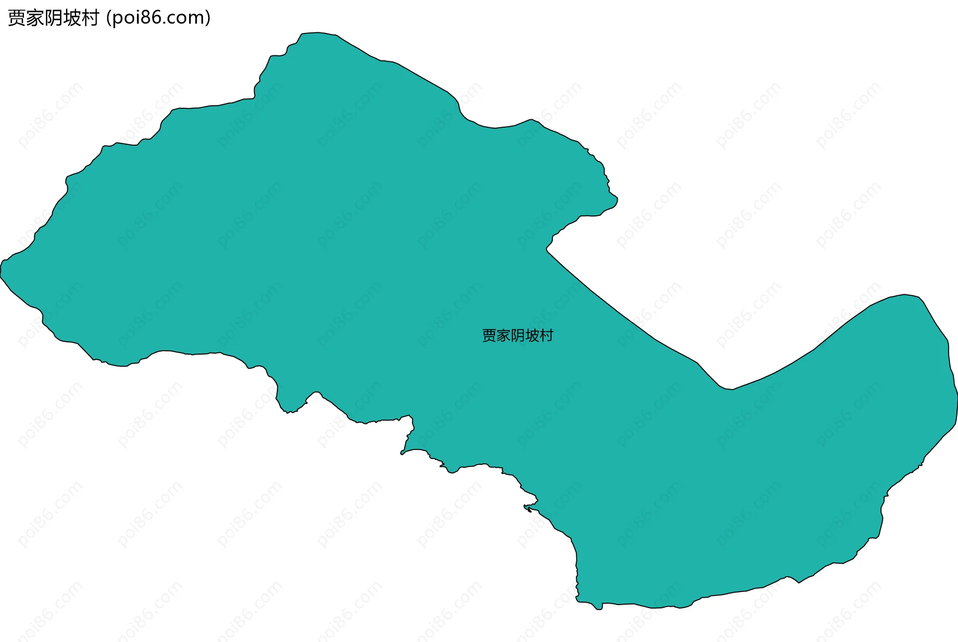 贾家阴坡村边界地图