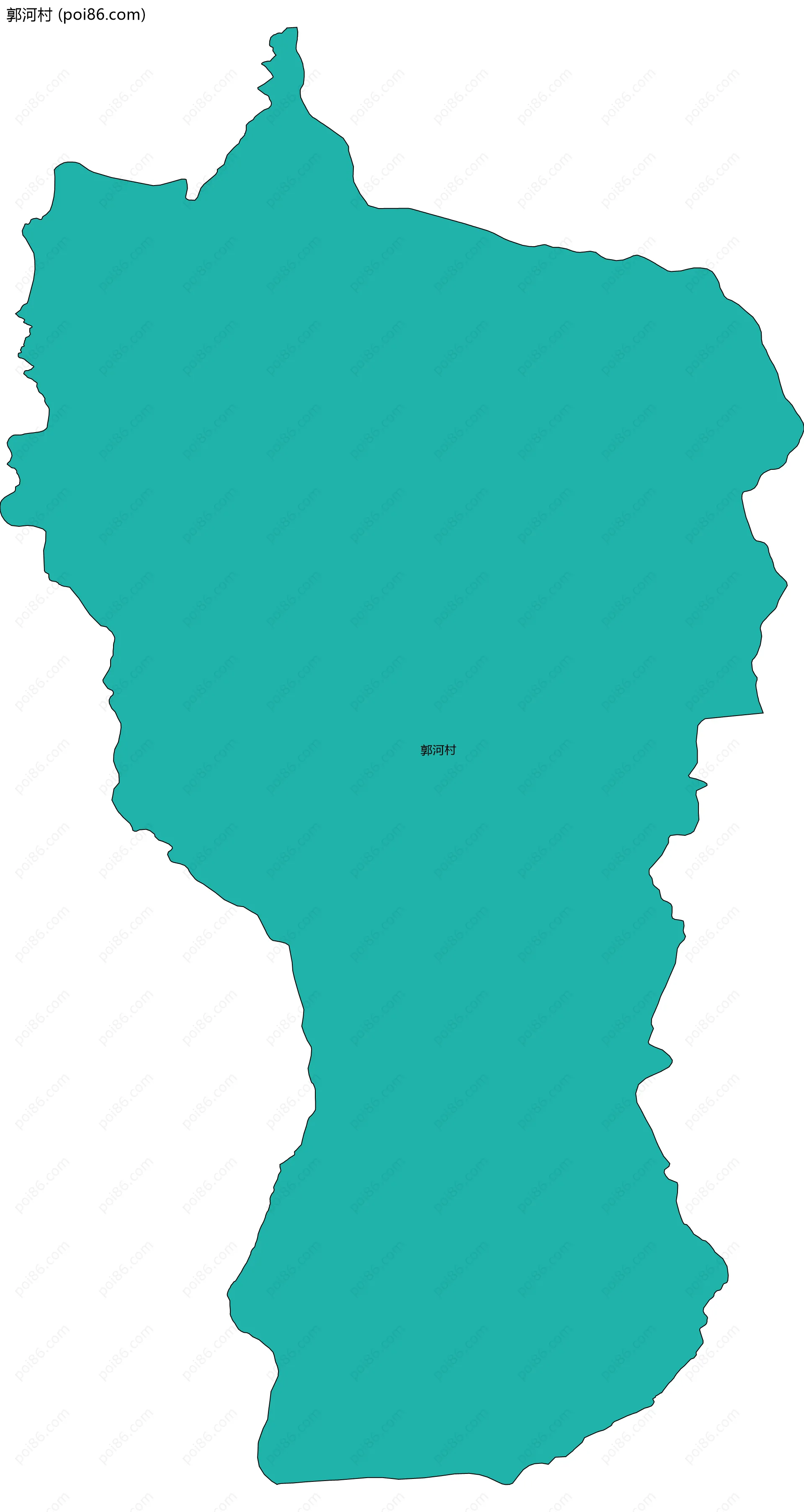 郭河村边界地图