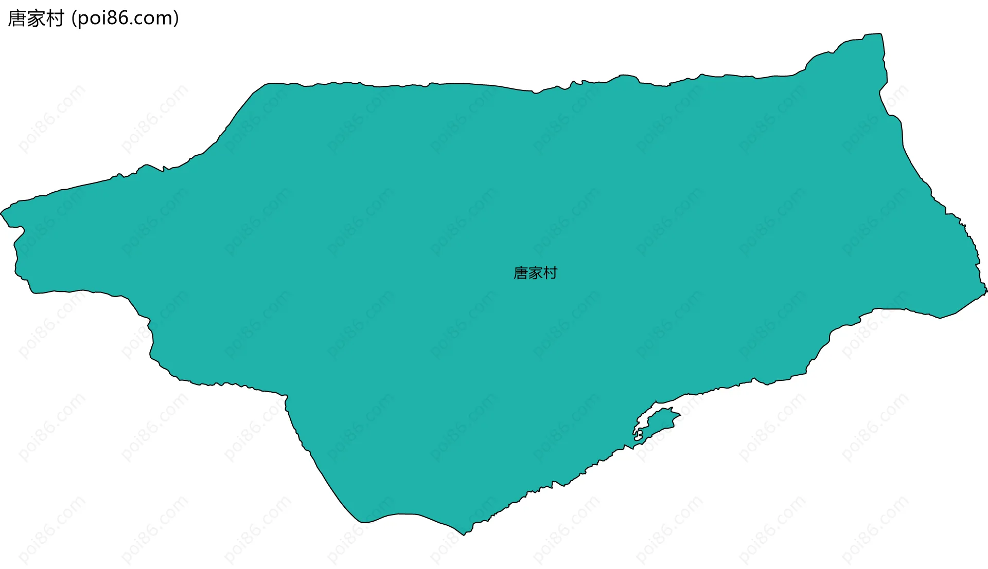 唐家村边界地图