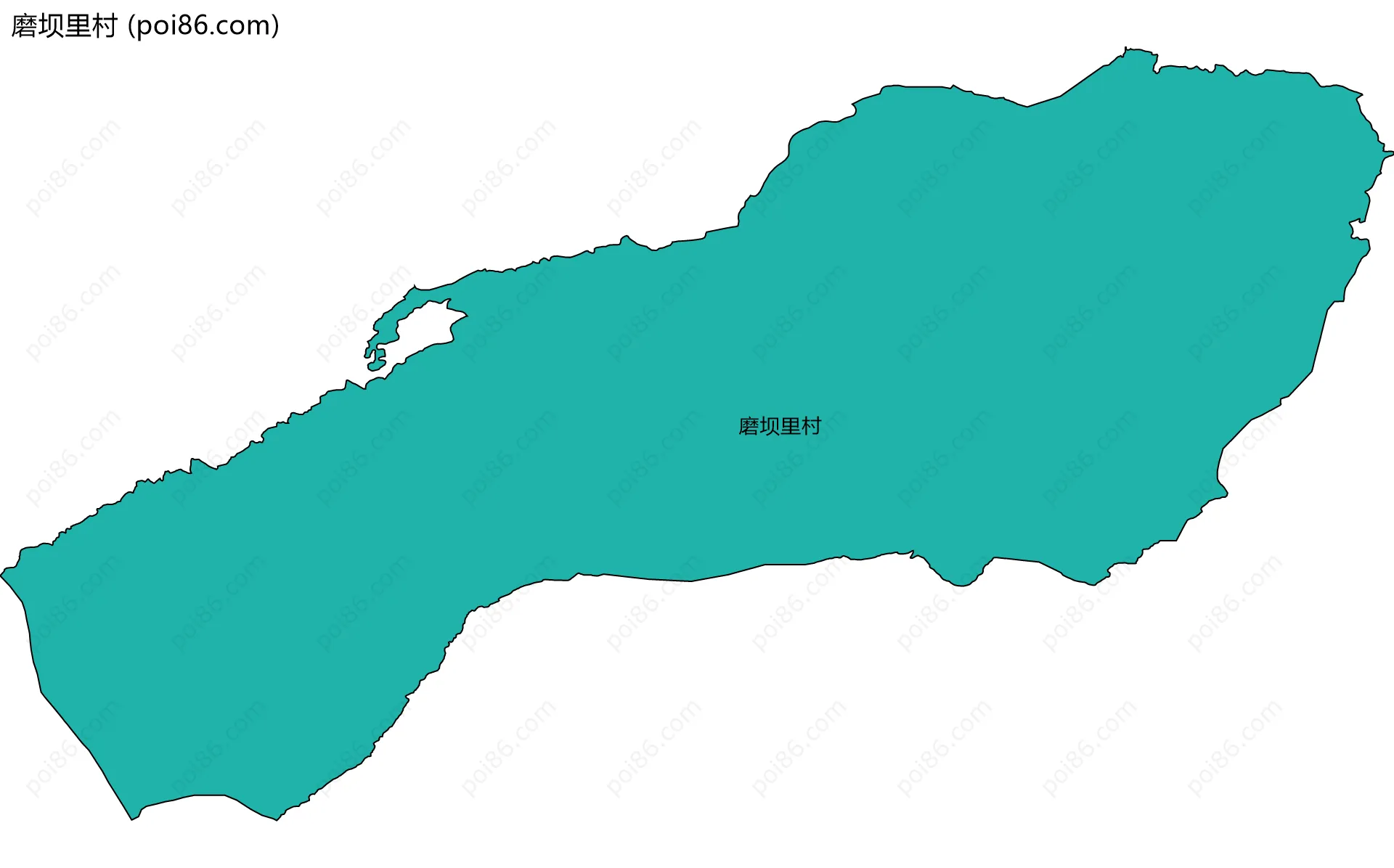 磨坝里村边界地图