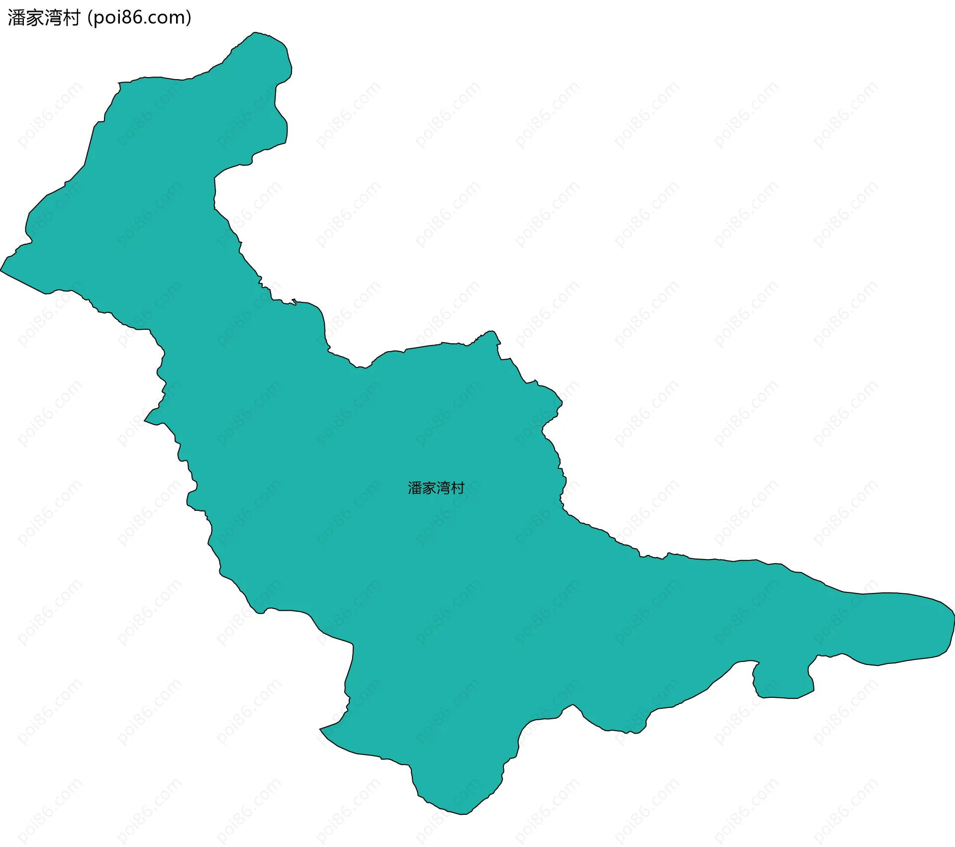 潘家湾村边界地图