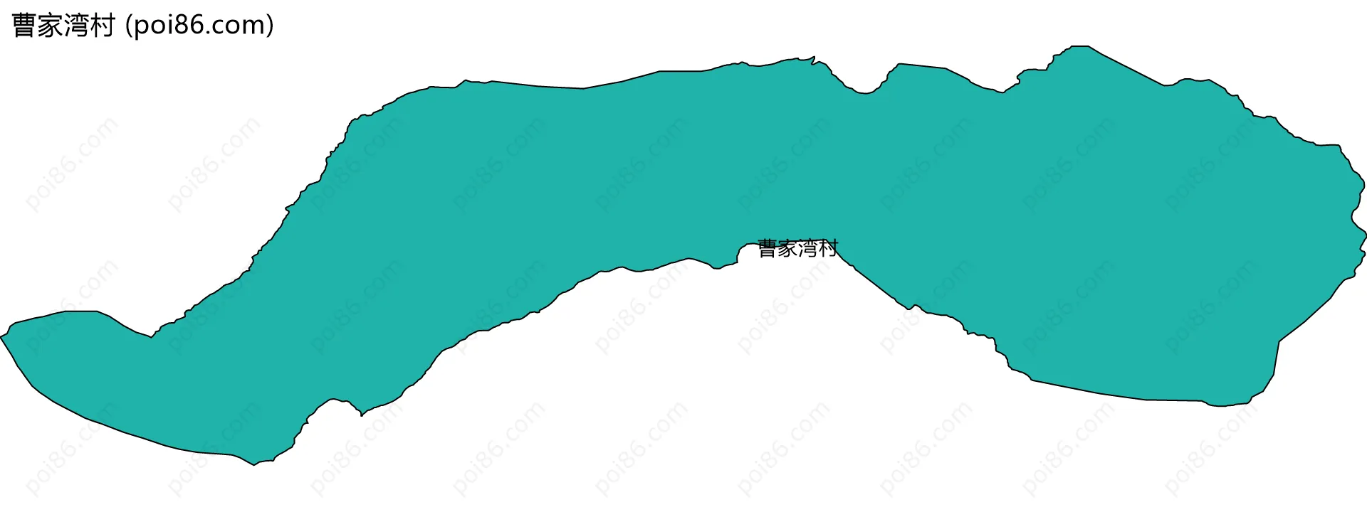 曹家湾村边界地图