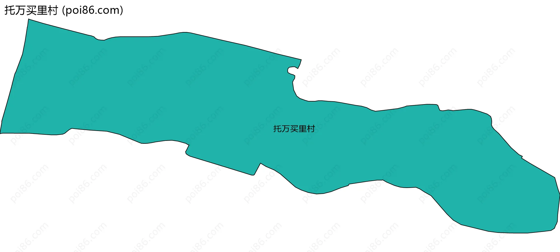 托万买里村边界地图
