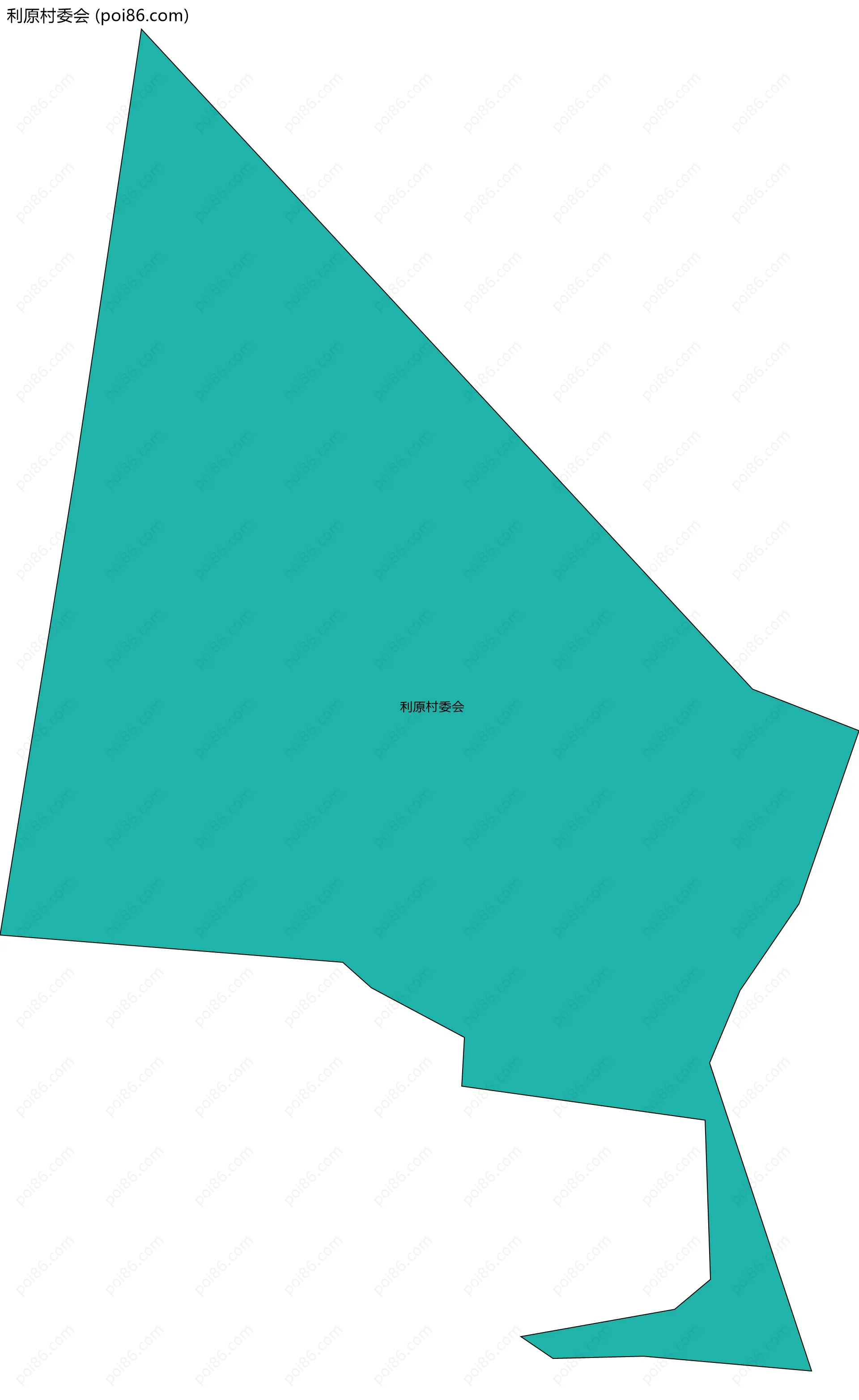 利原村委会边界地图