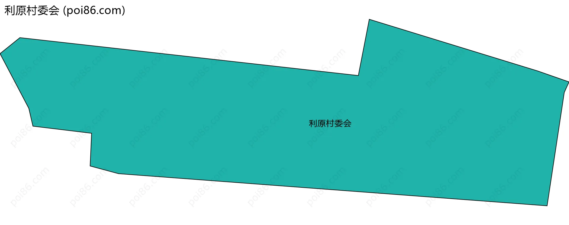 利原村委会边界地图