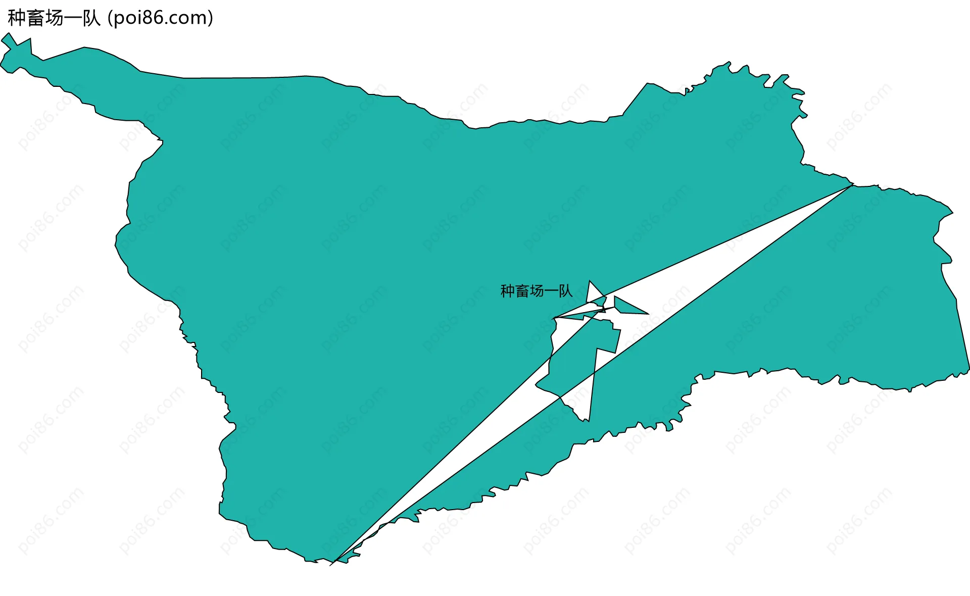 种畜场一队边界地图