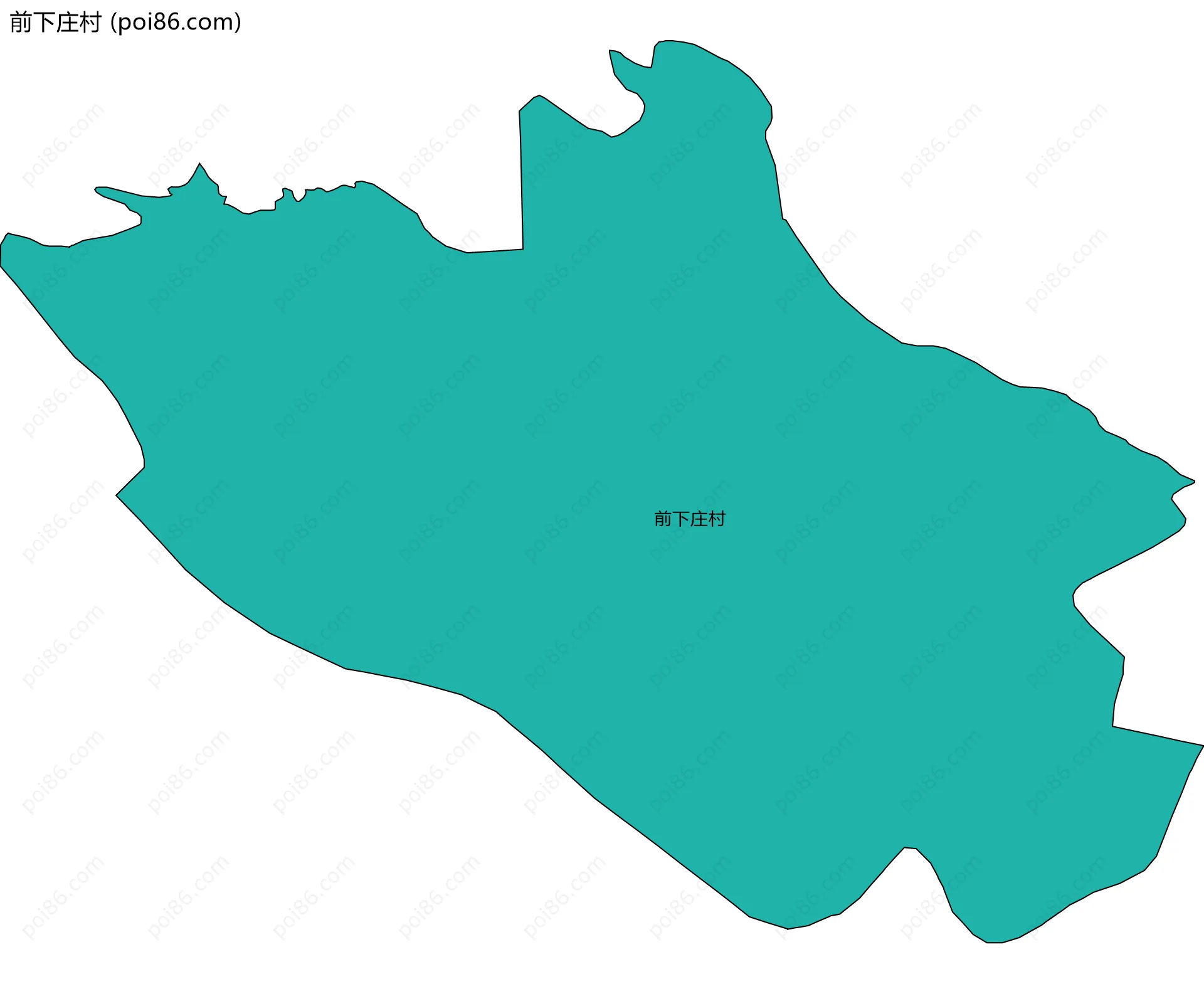 前下庄村边界地图