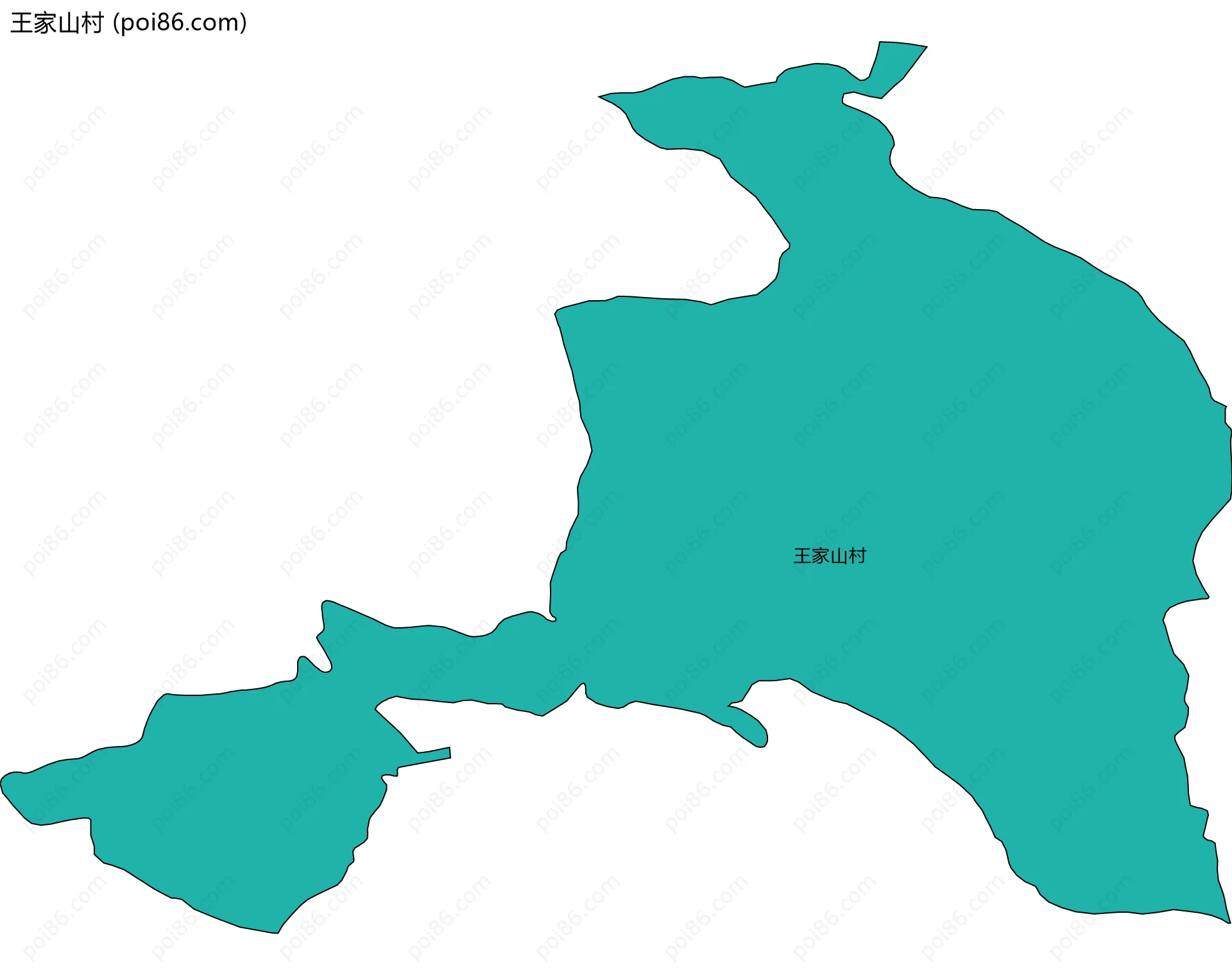 王家山村边界地图