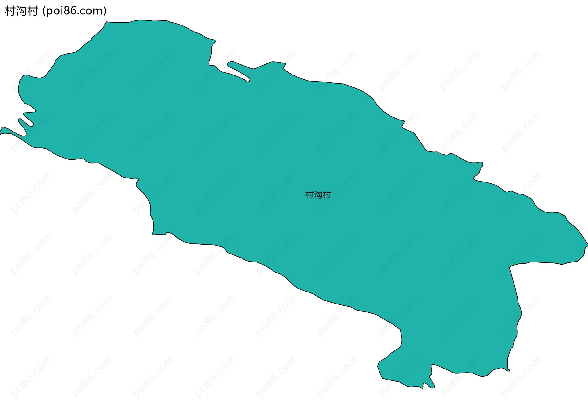 村沟村边界地图