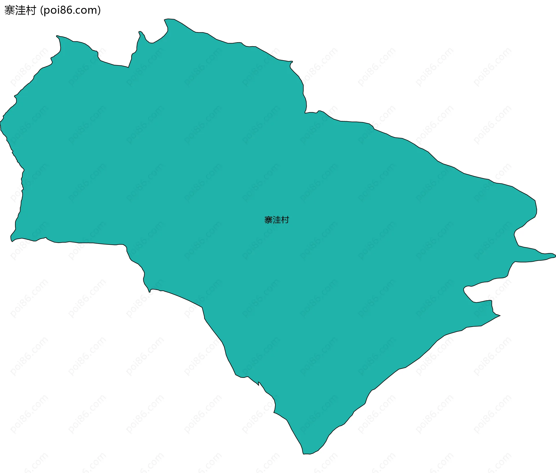 寨洼村边界地图