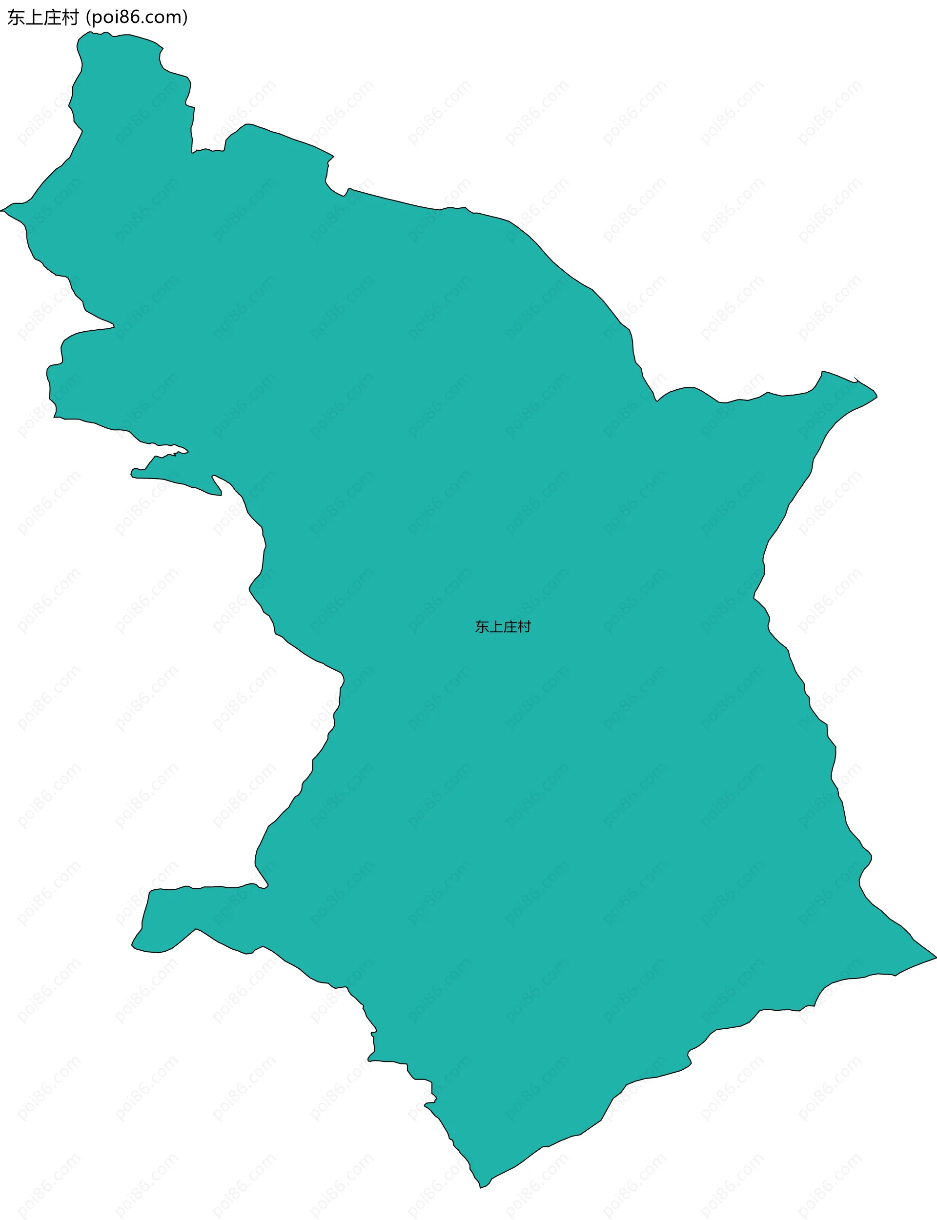 东上庄村边界地图