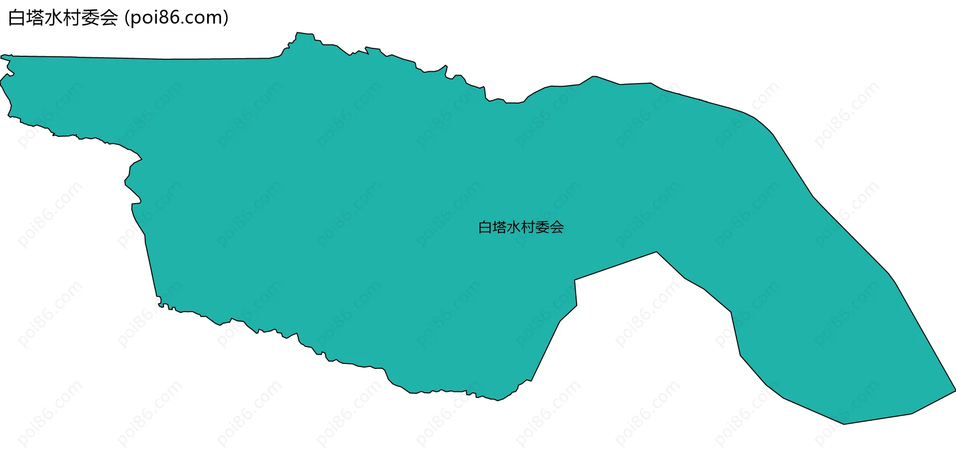 白塔水村委会边界地图