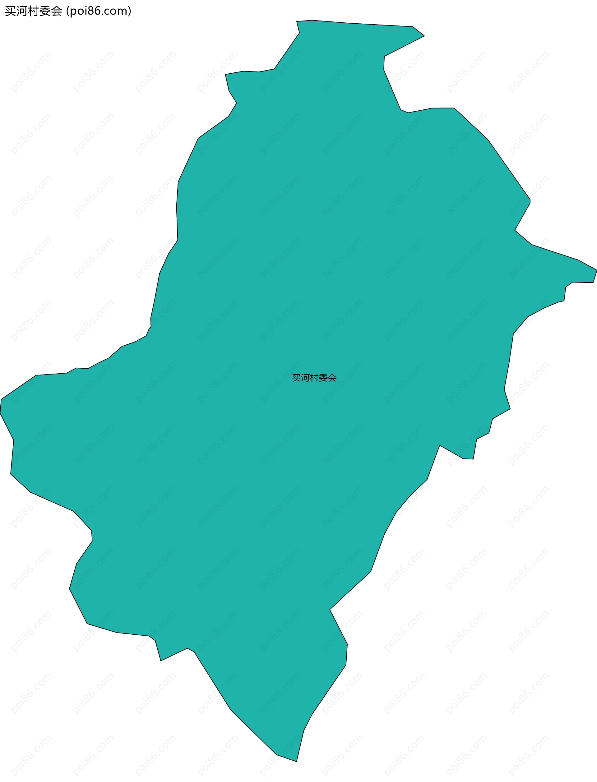 买河村委会边界地图