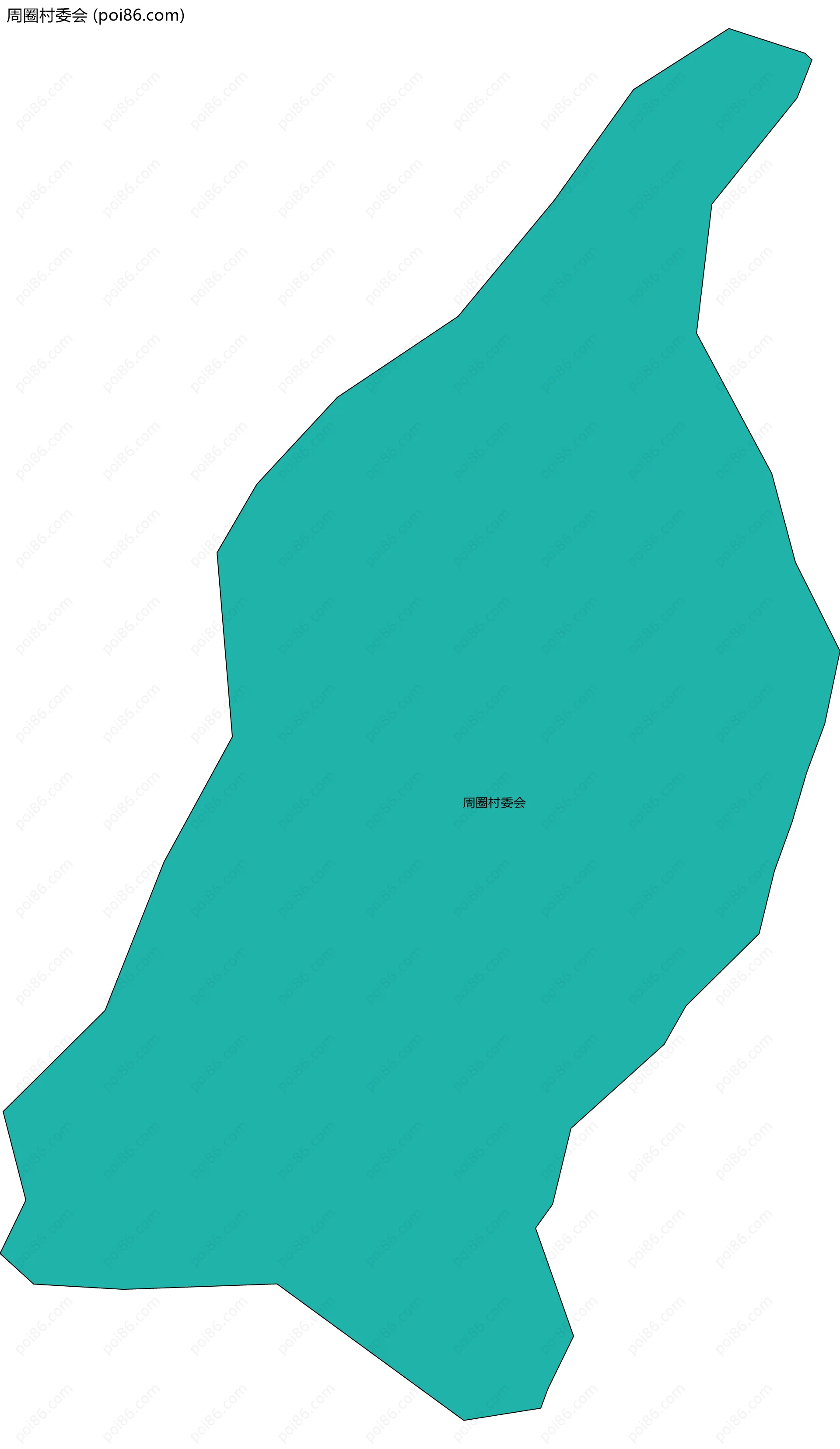周圈村委会边界地图