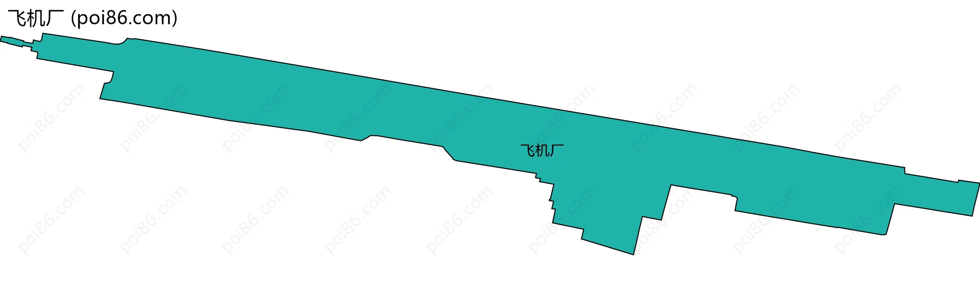 飞机厂边界地图