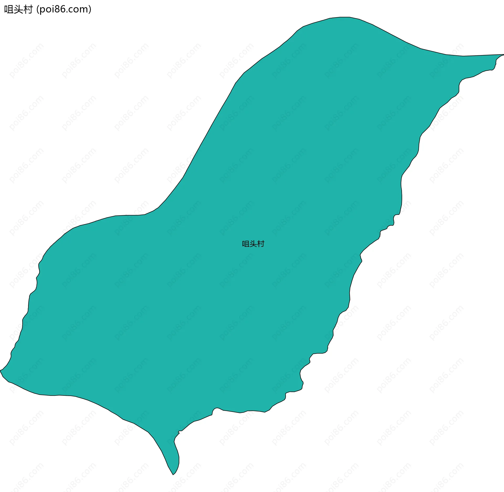 咀头村边界地图