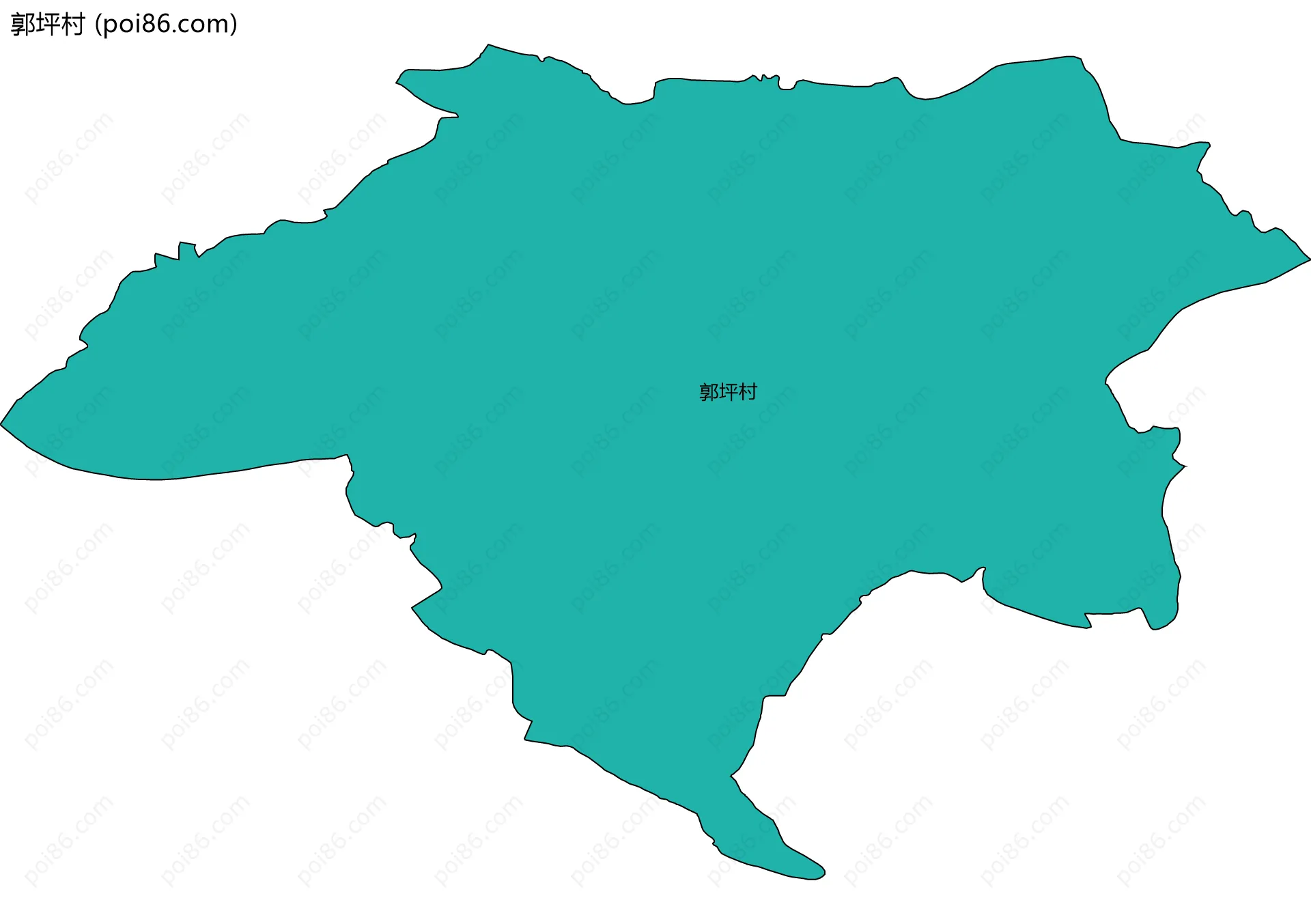 郭坪村边界地图
