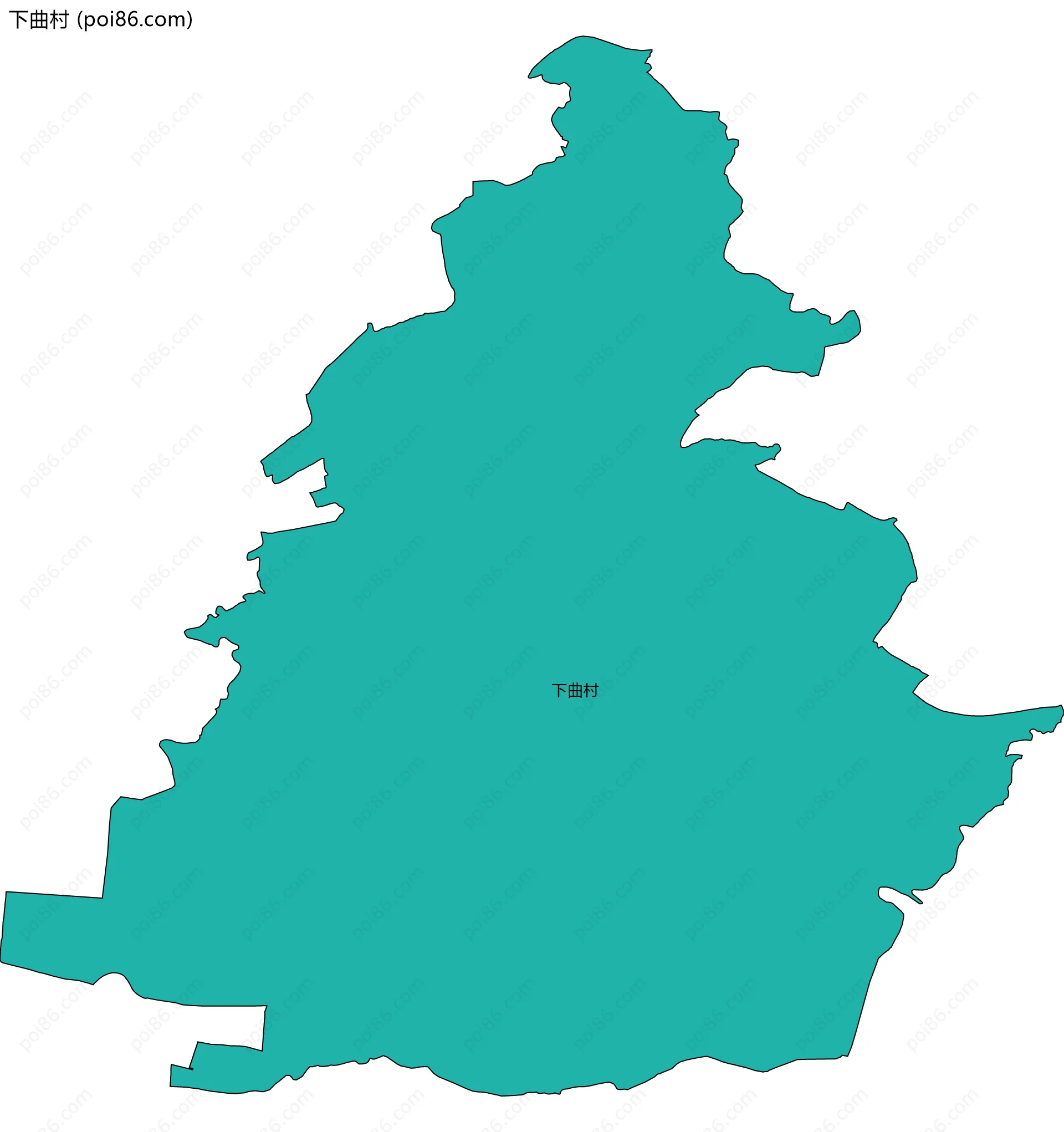 下曲村边界地图