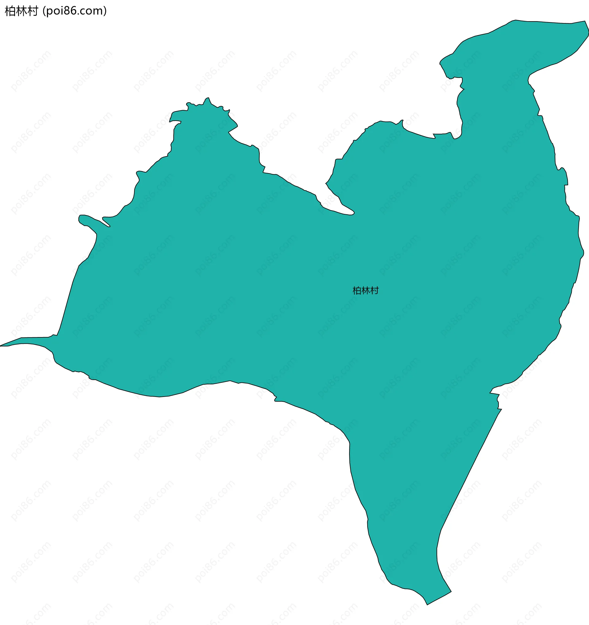 柏林村边界地图