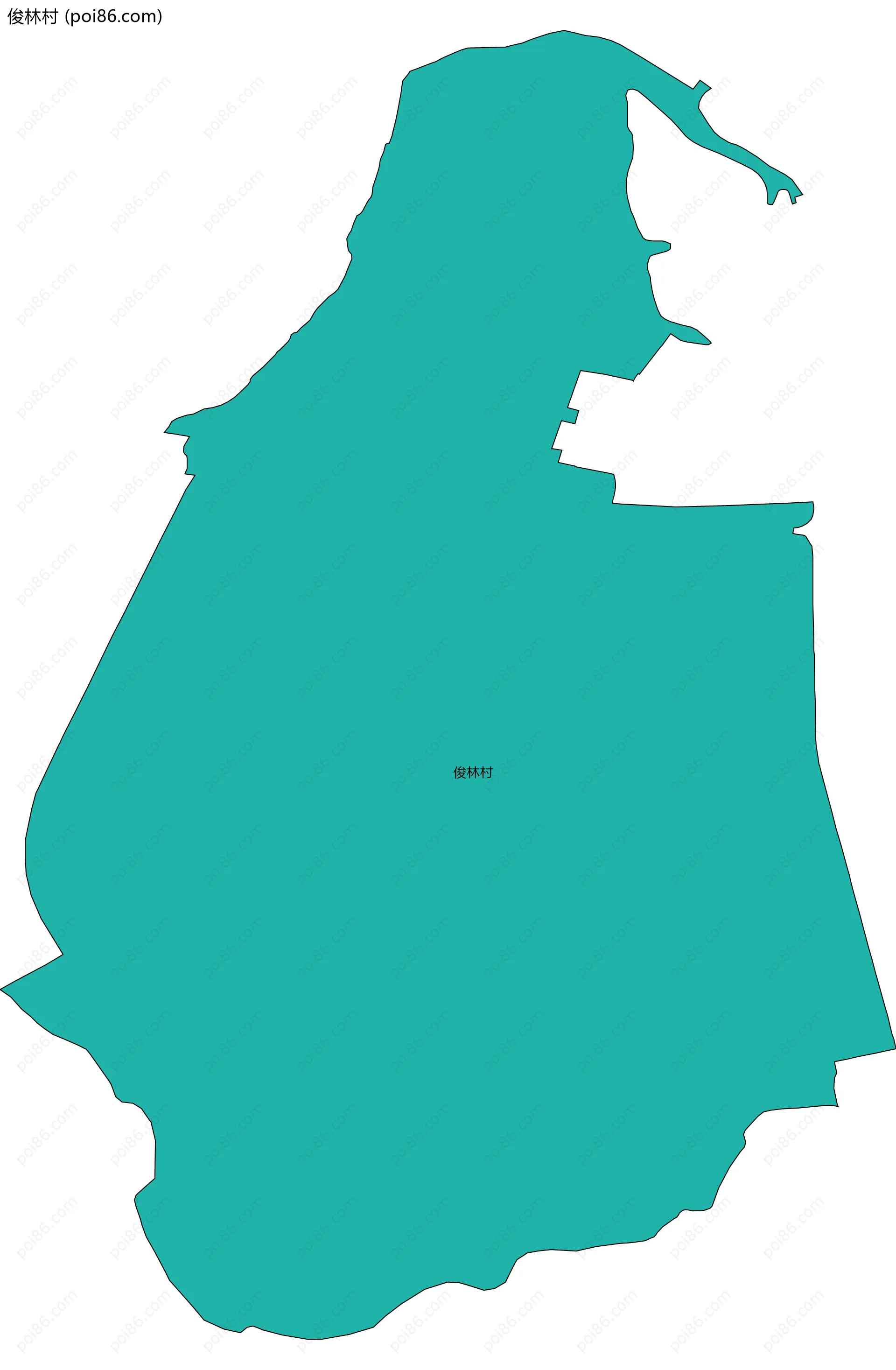 俊林村边界地图