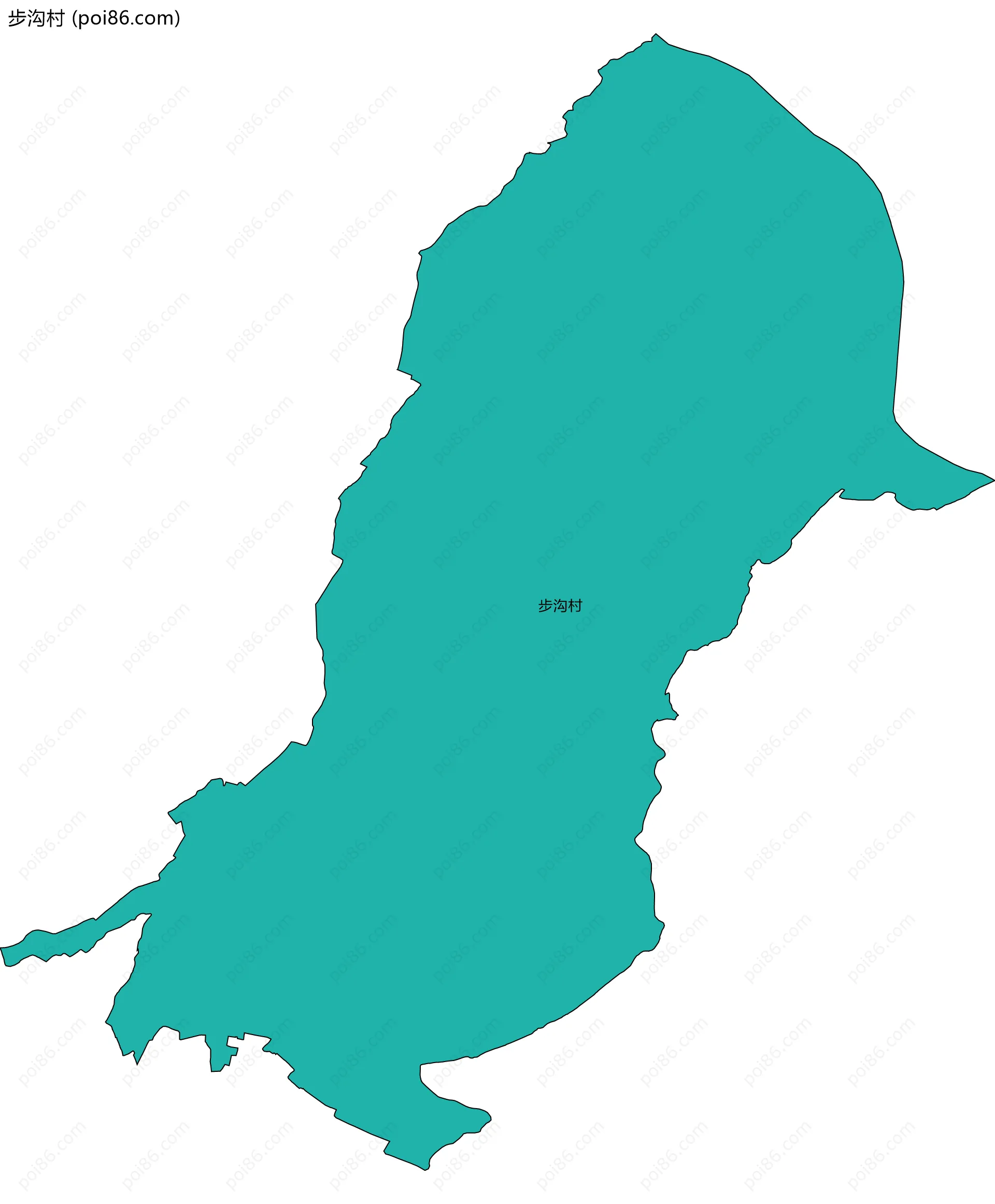 步沟村边界地图