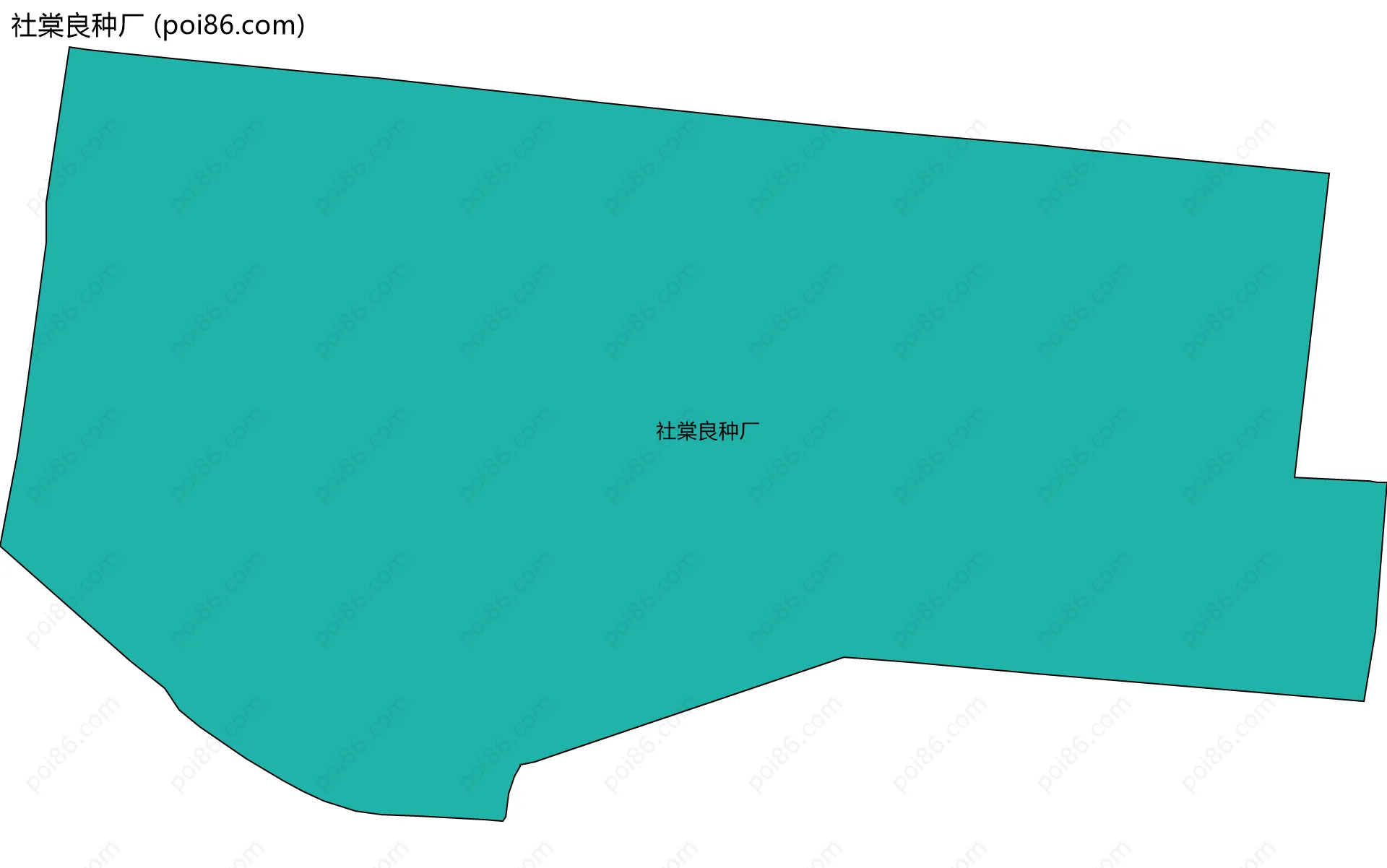 社棠良种厂边界地图