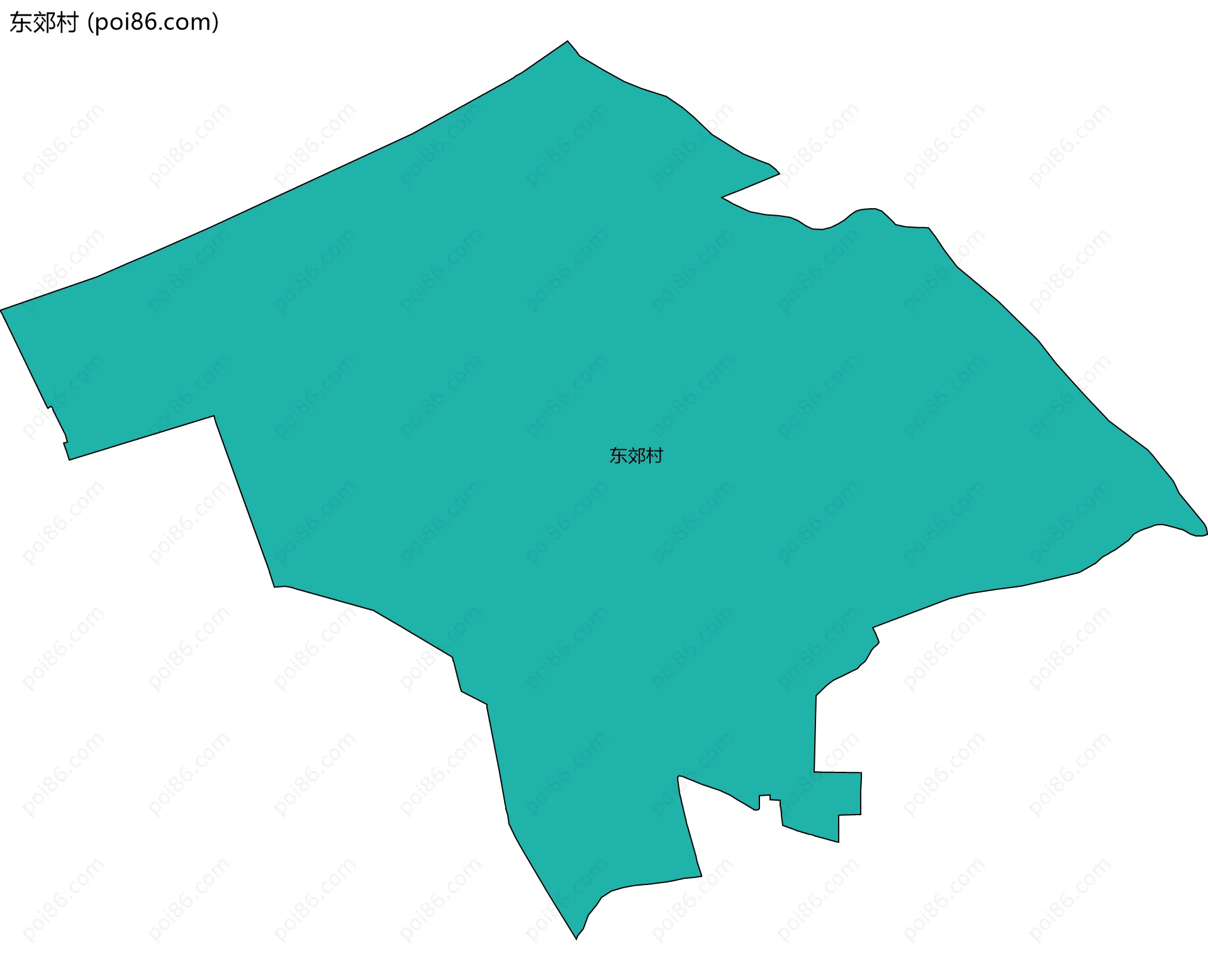 东郊村边界地图