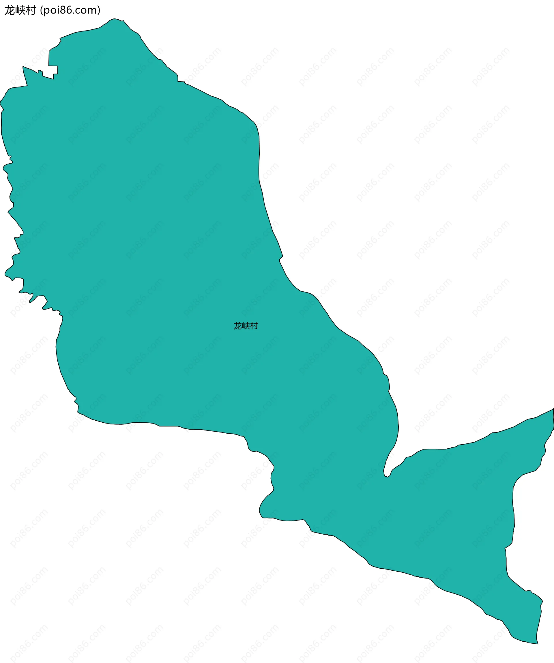 龙峡村边界地图