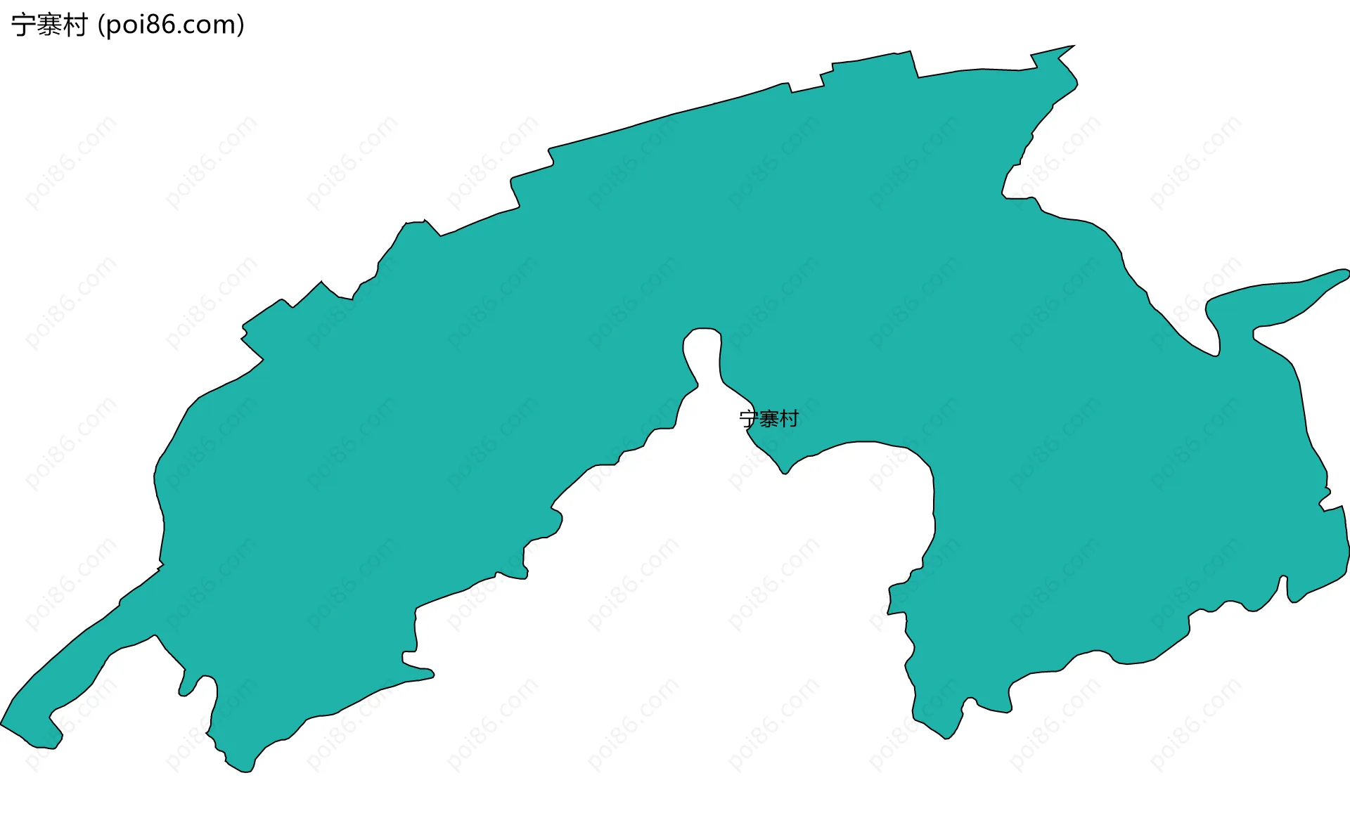 宁寨村边界地图