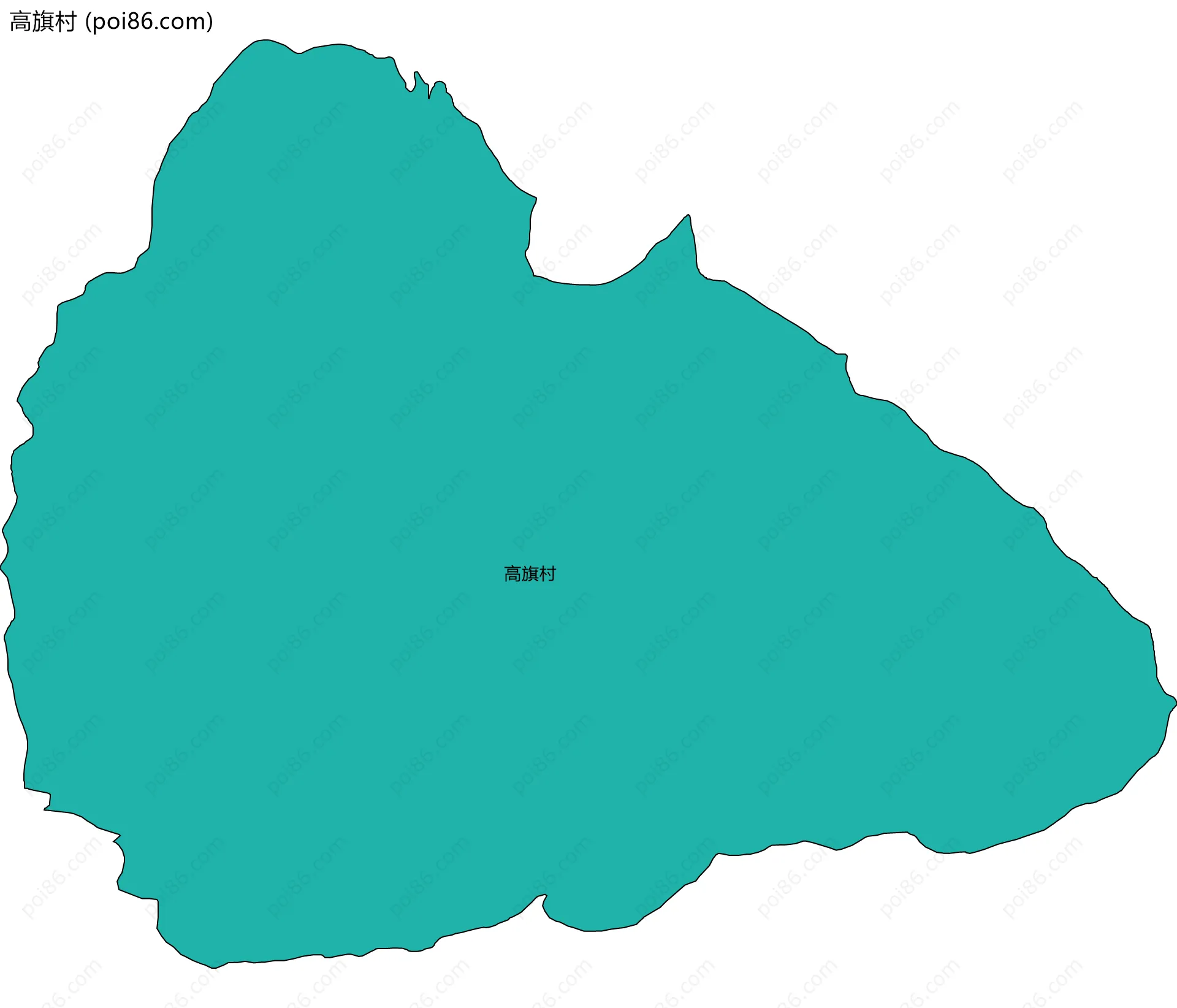 高旗村边界地图