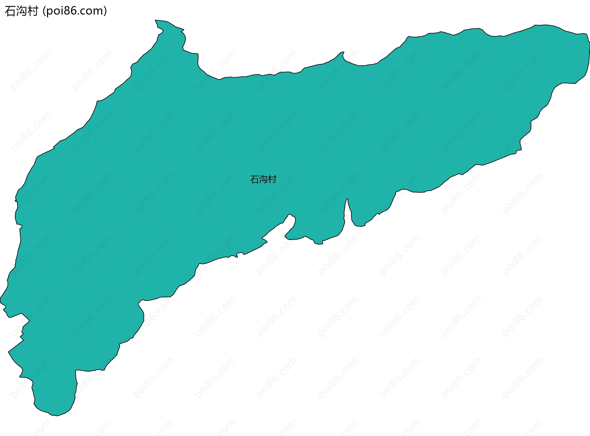 石沟村边界地图