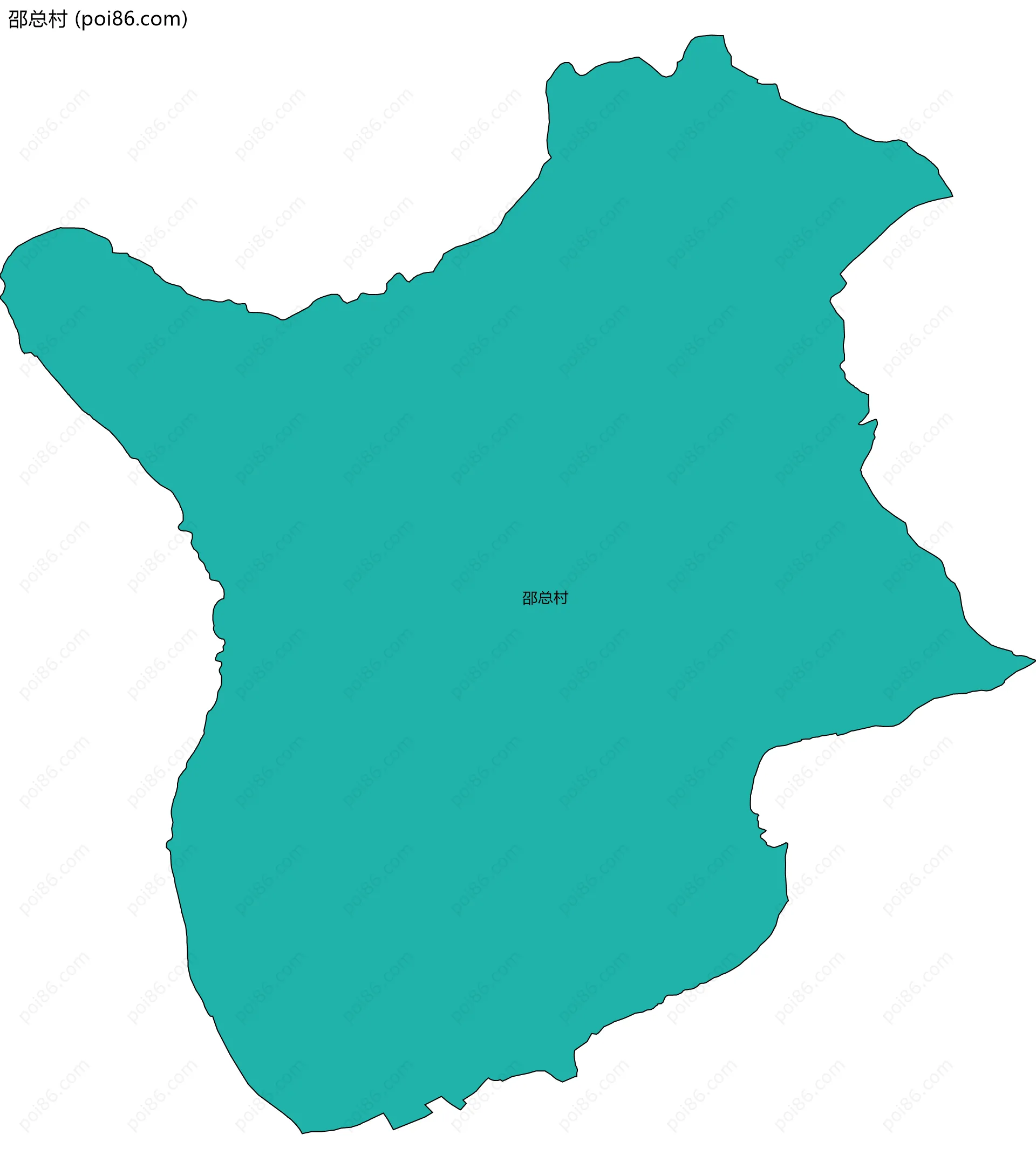 邵总村边界地图