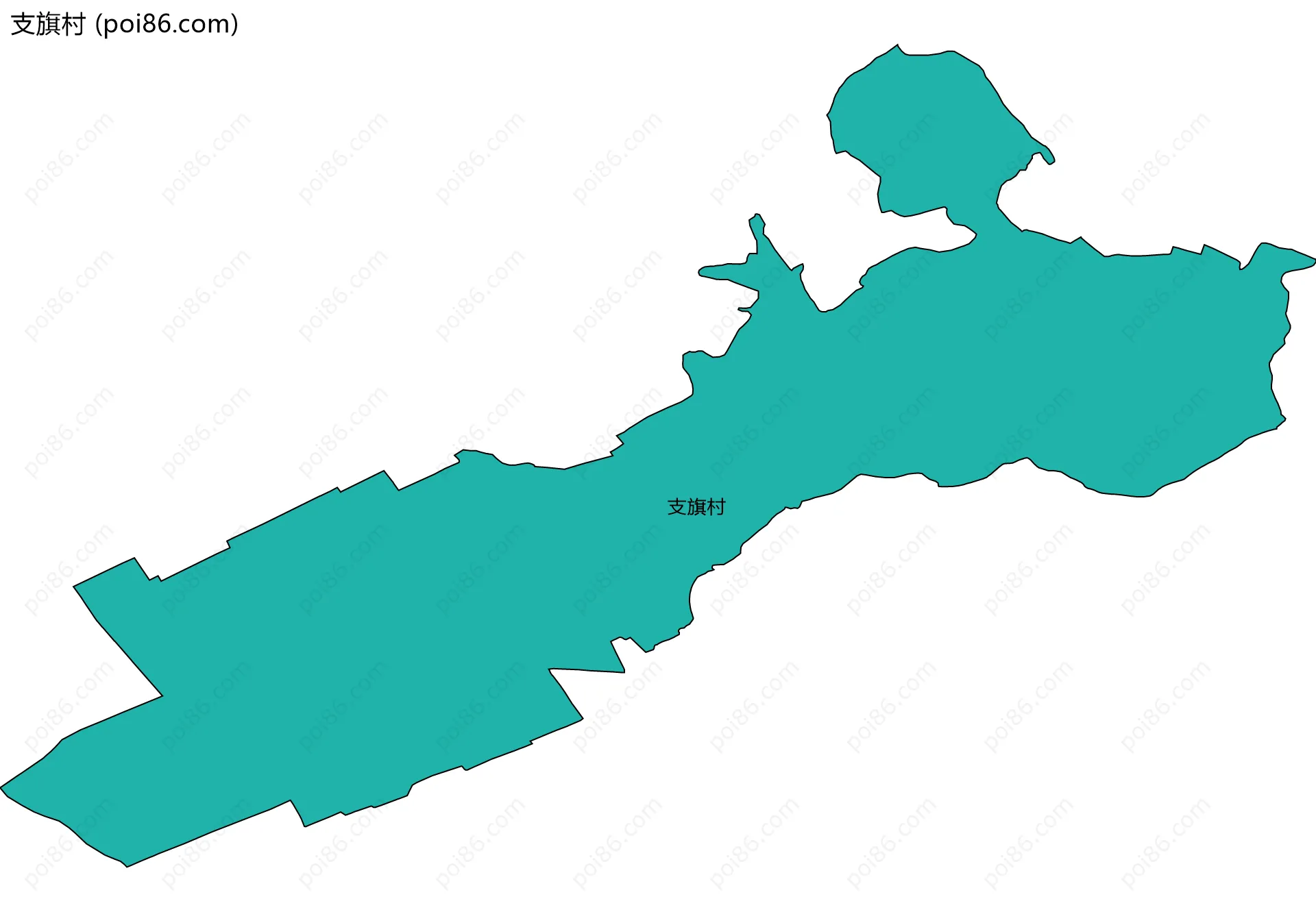 支旗村边界地图