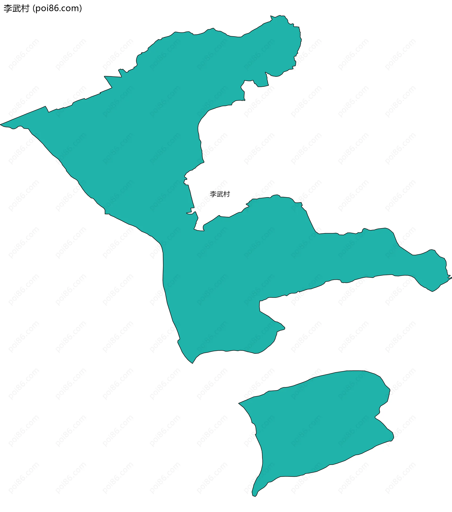 李武村边界地图
