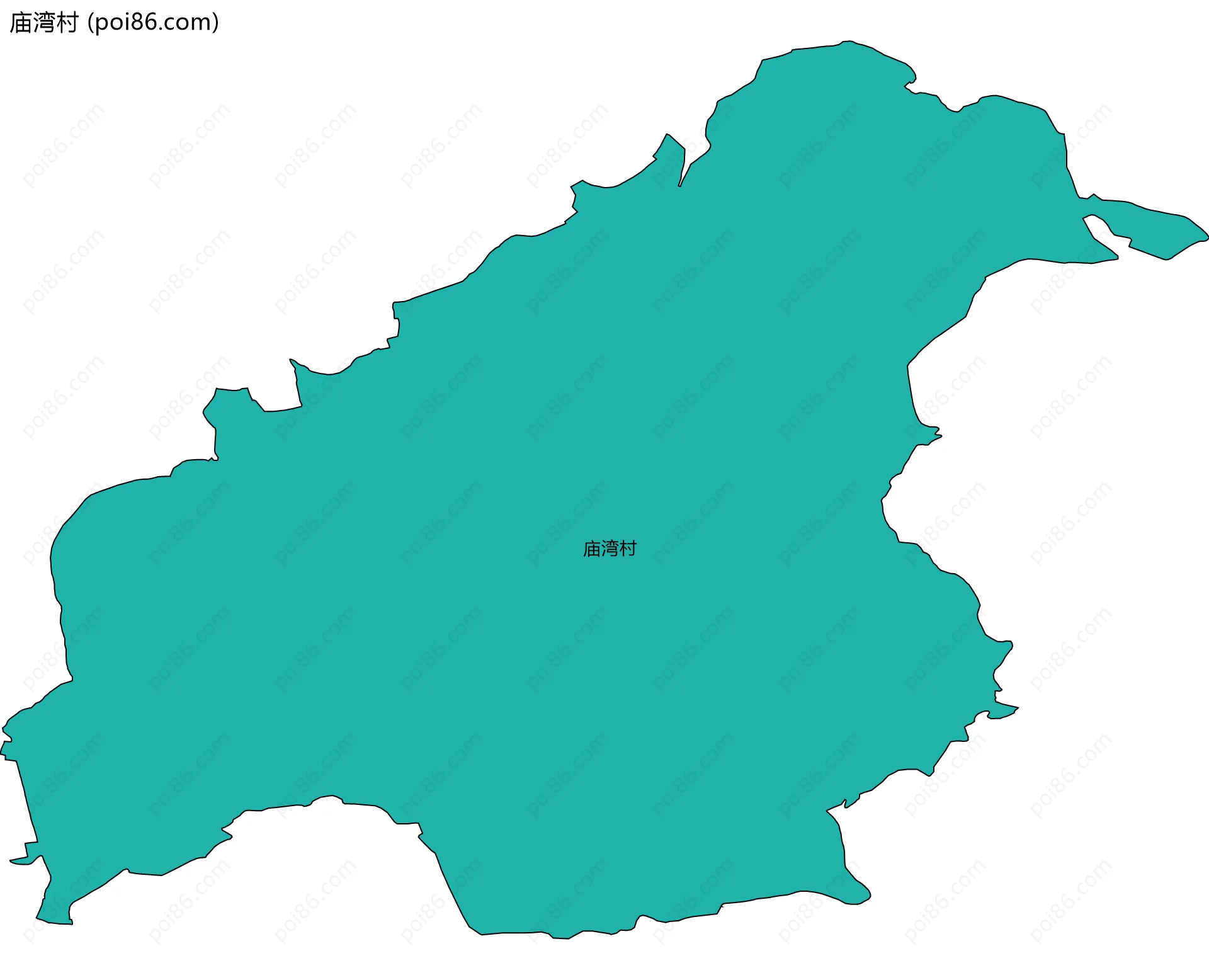 庙湾村边界地图