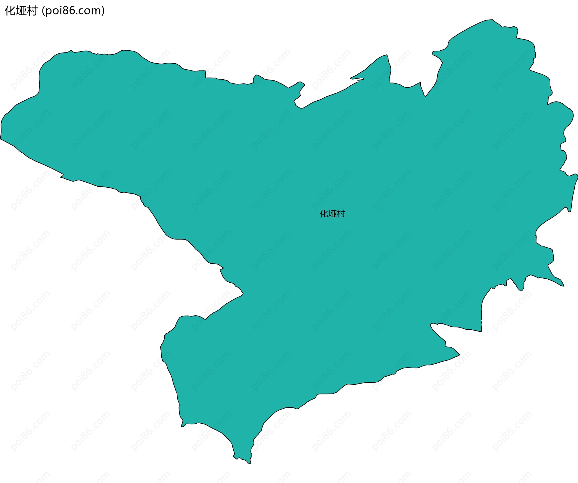 化垭村边界地图