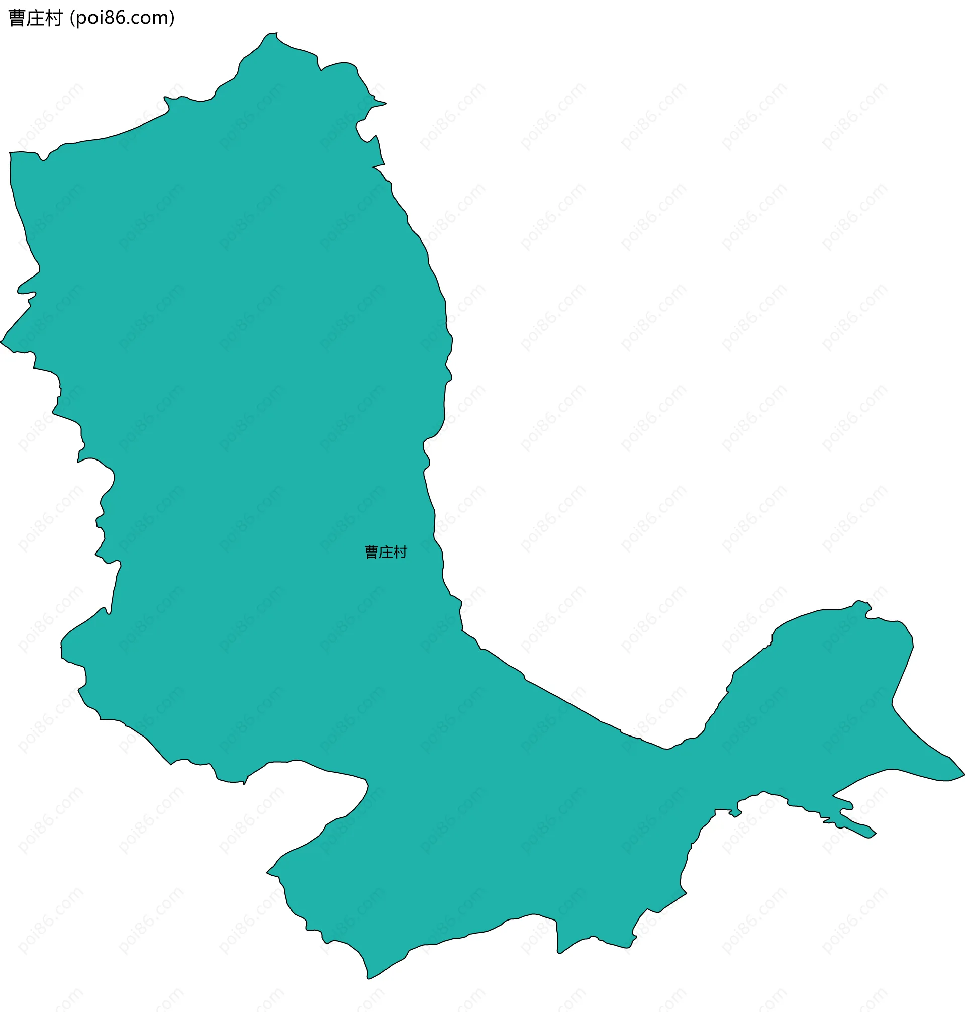 曹庄村边界地图