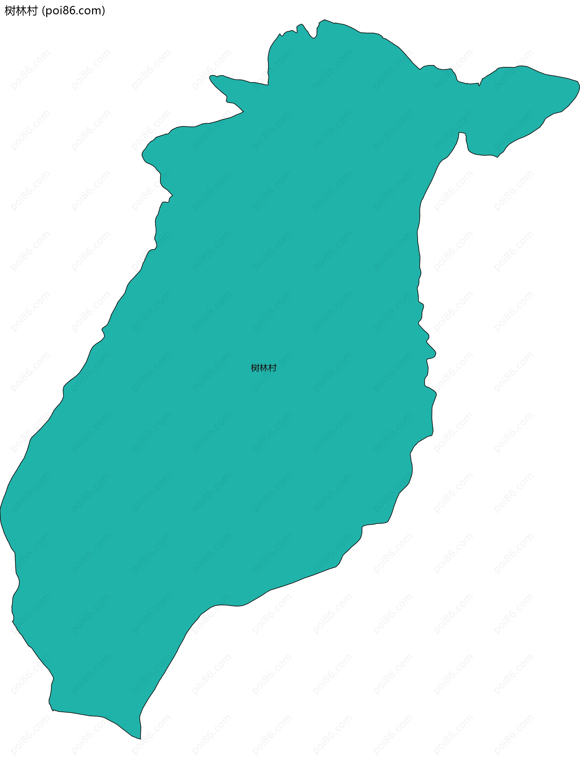 树林村边界地图